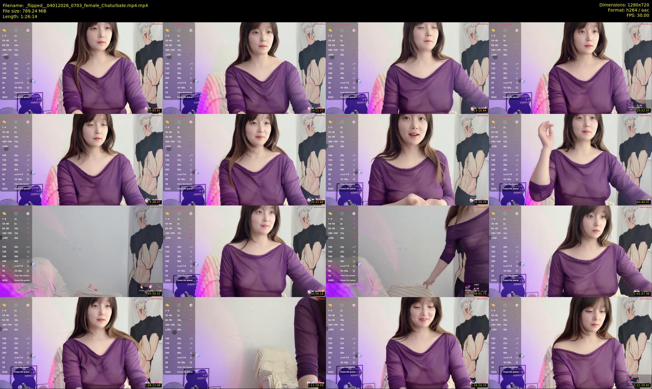 _flipped_ — 87 minute Chaturbate female cam show recording, 720p, Jan 4, 2026