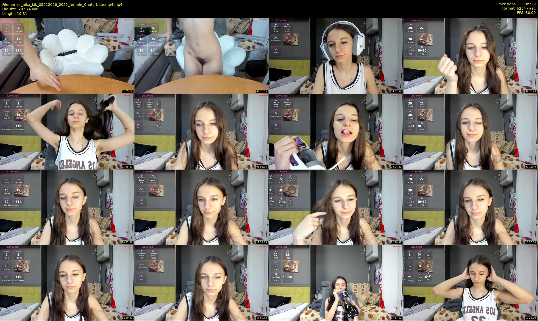 _nika_kik — 20 minute Chaturbate female cam show recording, 720p, Jan 5, 2026