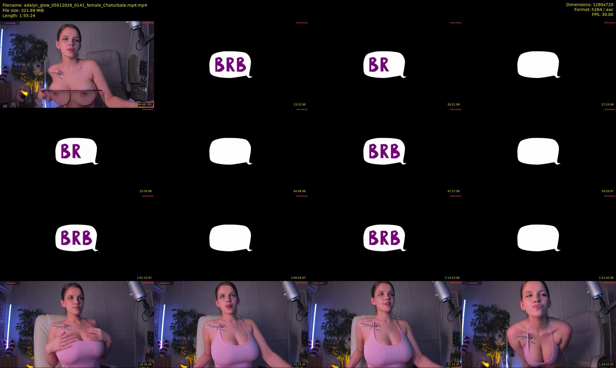 adalyn_glow — 116 minute Chaturbate female cam show recording, 720p, Jan 5, 2026