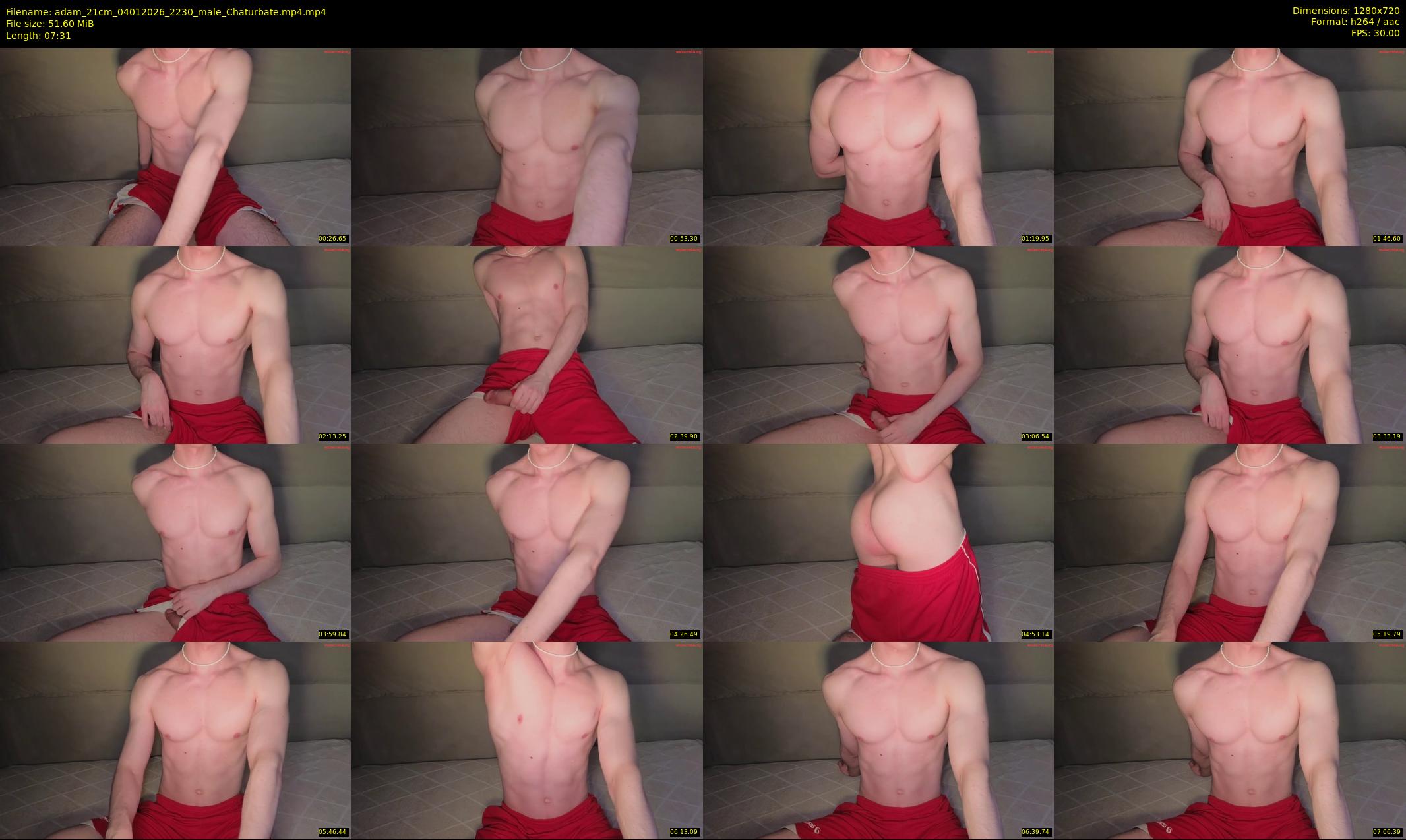 adam_21cm — 8 minute Chaturbate male cam show recording, 720p, Jan 4, 2026