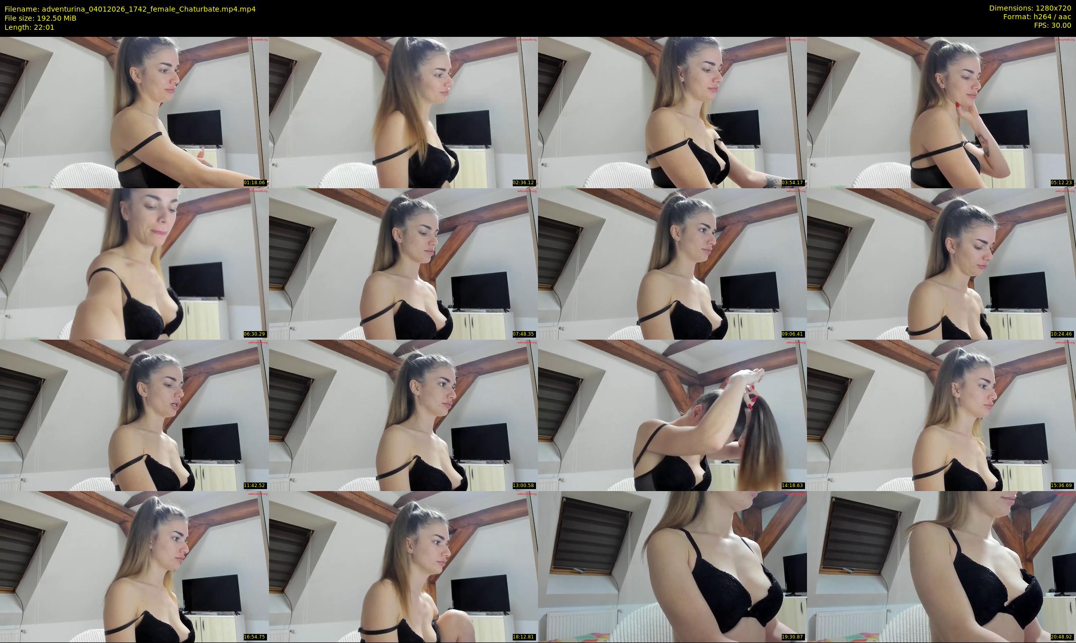 adventurina — 23 minute Chaturbate female cam show recording, 720p, Jan 4, 2026