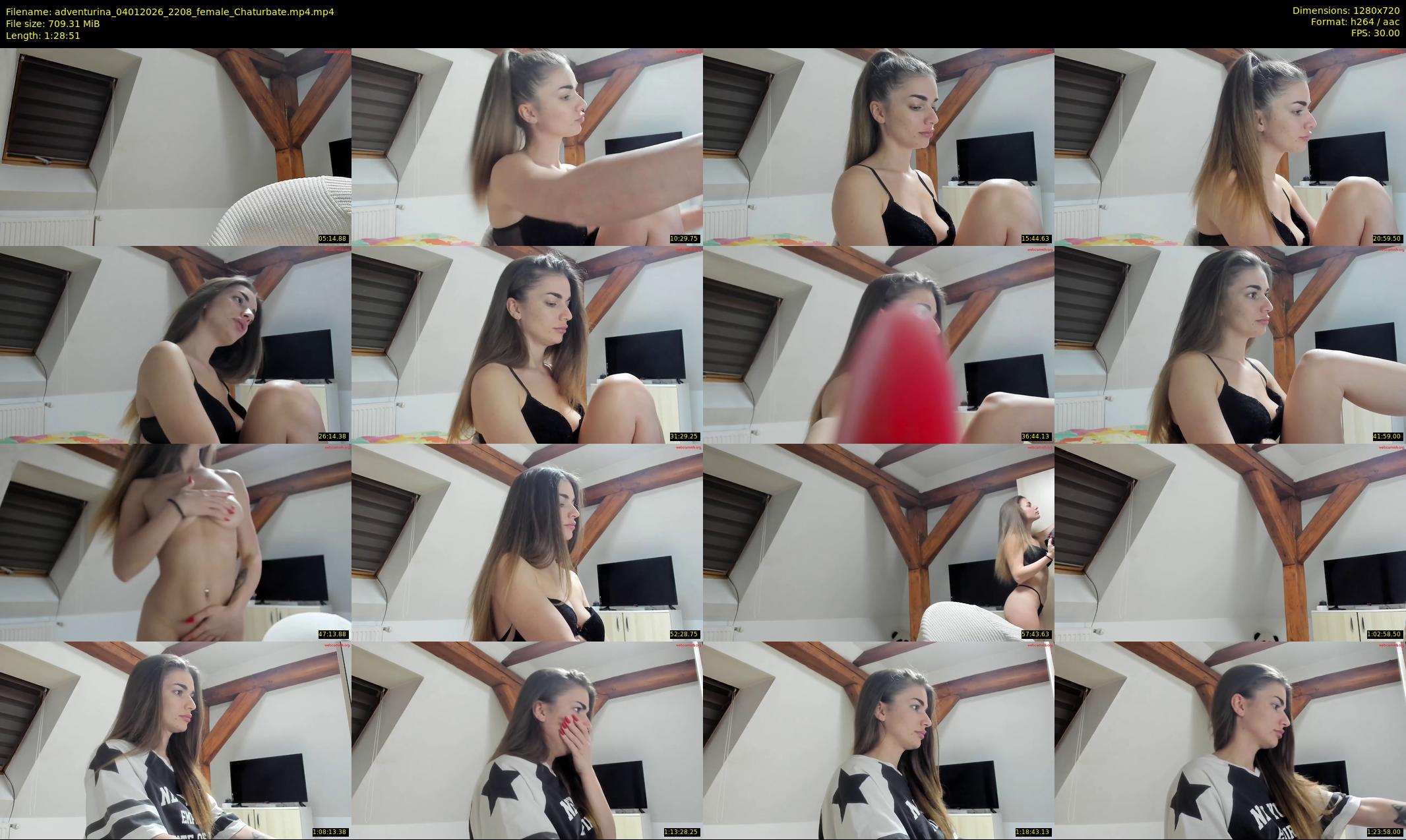 adventurina — 89 minute Chaturbate female cam show recording, 720p, Jan 4, 2026