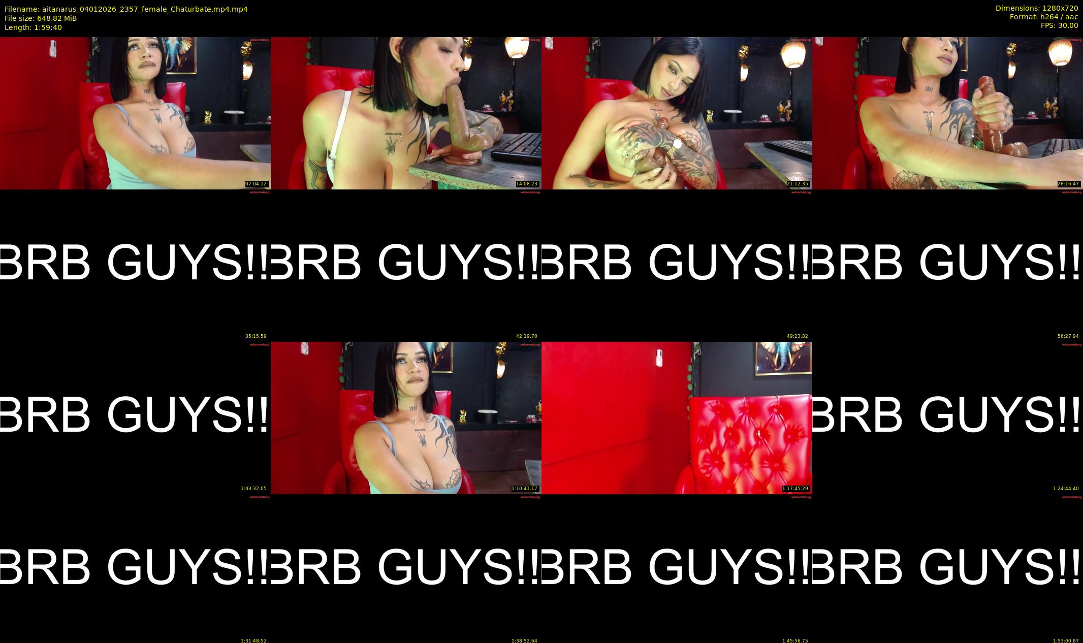 aitanarus — 120 minute Chaturbate female cam show recording, 720p, Jan 4, 2026