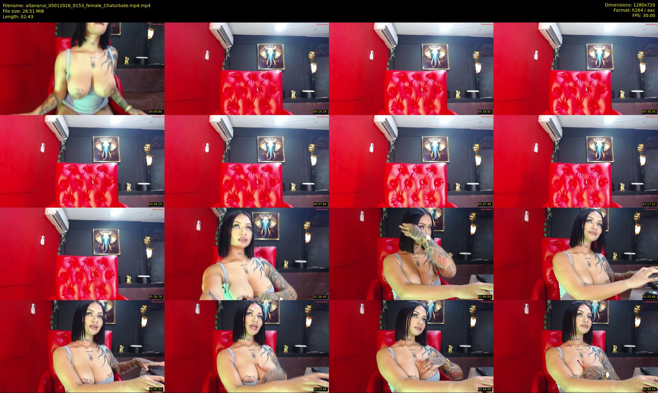 aitanarus — 3 minute Chaturbate female cam show recording, 720p, Jan 5, 2026