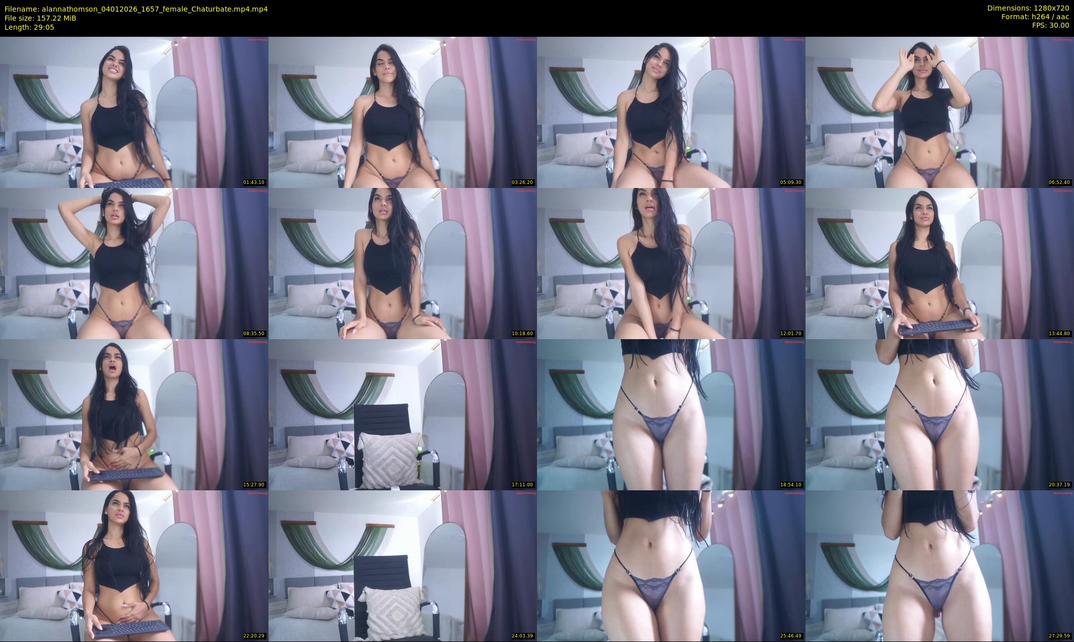 alannathomson — 30 minute Chaturbate female cam show recording, 720p, Jan 4, 2026