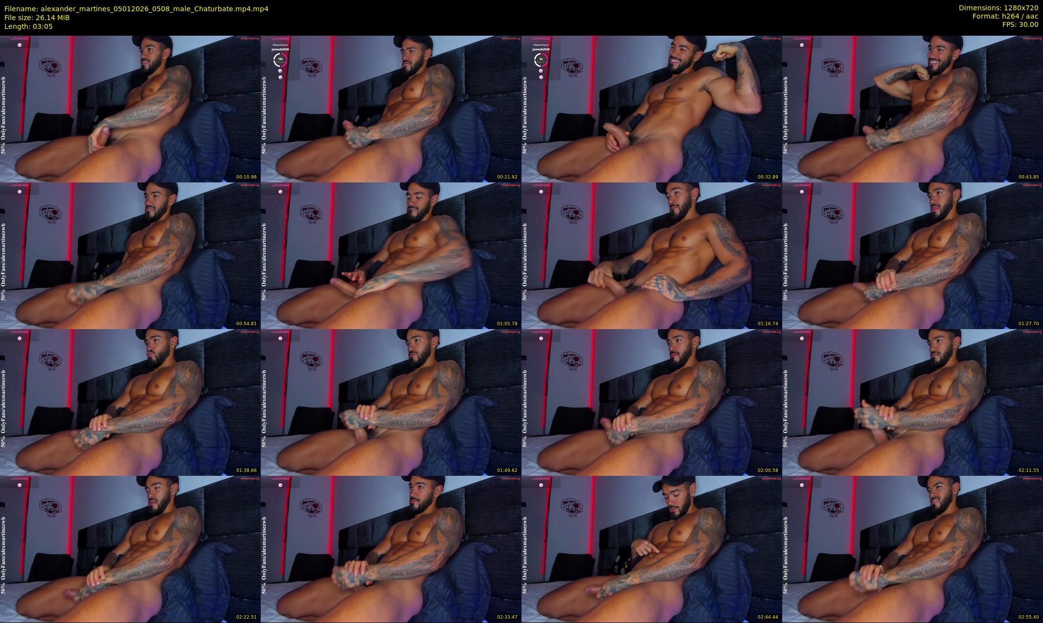 alexander_martines — 4 minute Chaturbate male cam show recording, 720p, Jan 5, 2026