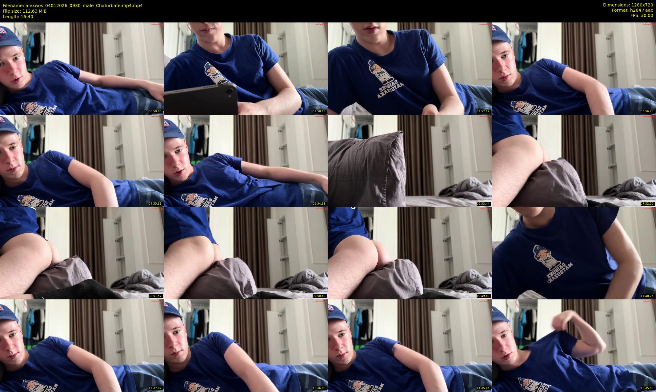 alexwos — 17 minute Chaturbate male cam show recording, 720p, Jan 4, 2026