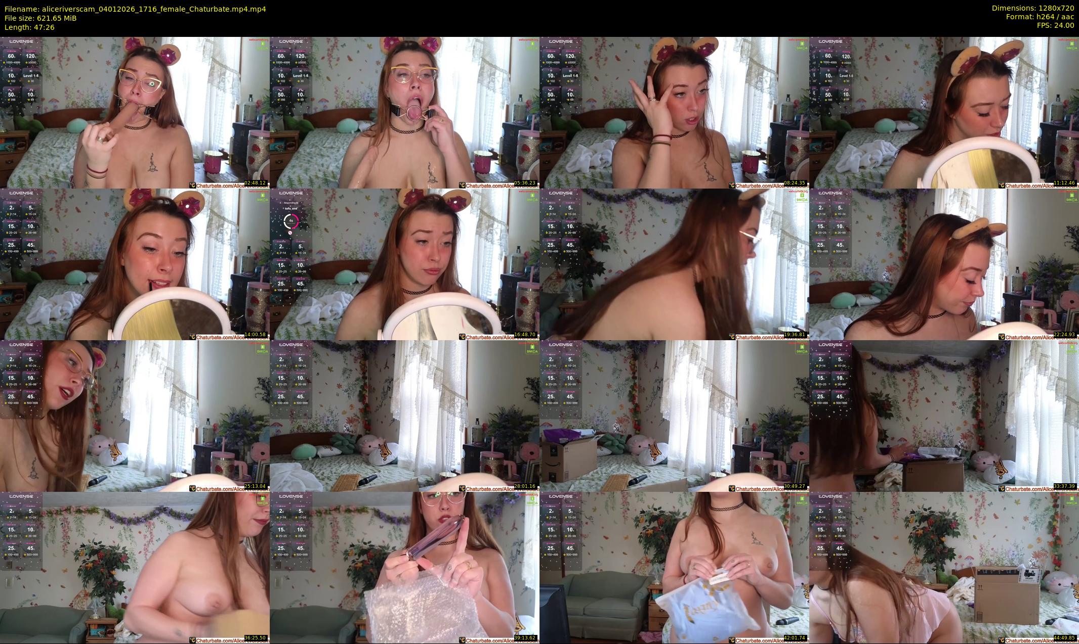 aliceriverscam — 48 minute Chaturbate female cam show recording, 720p, Jan 4, 2026