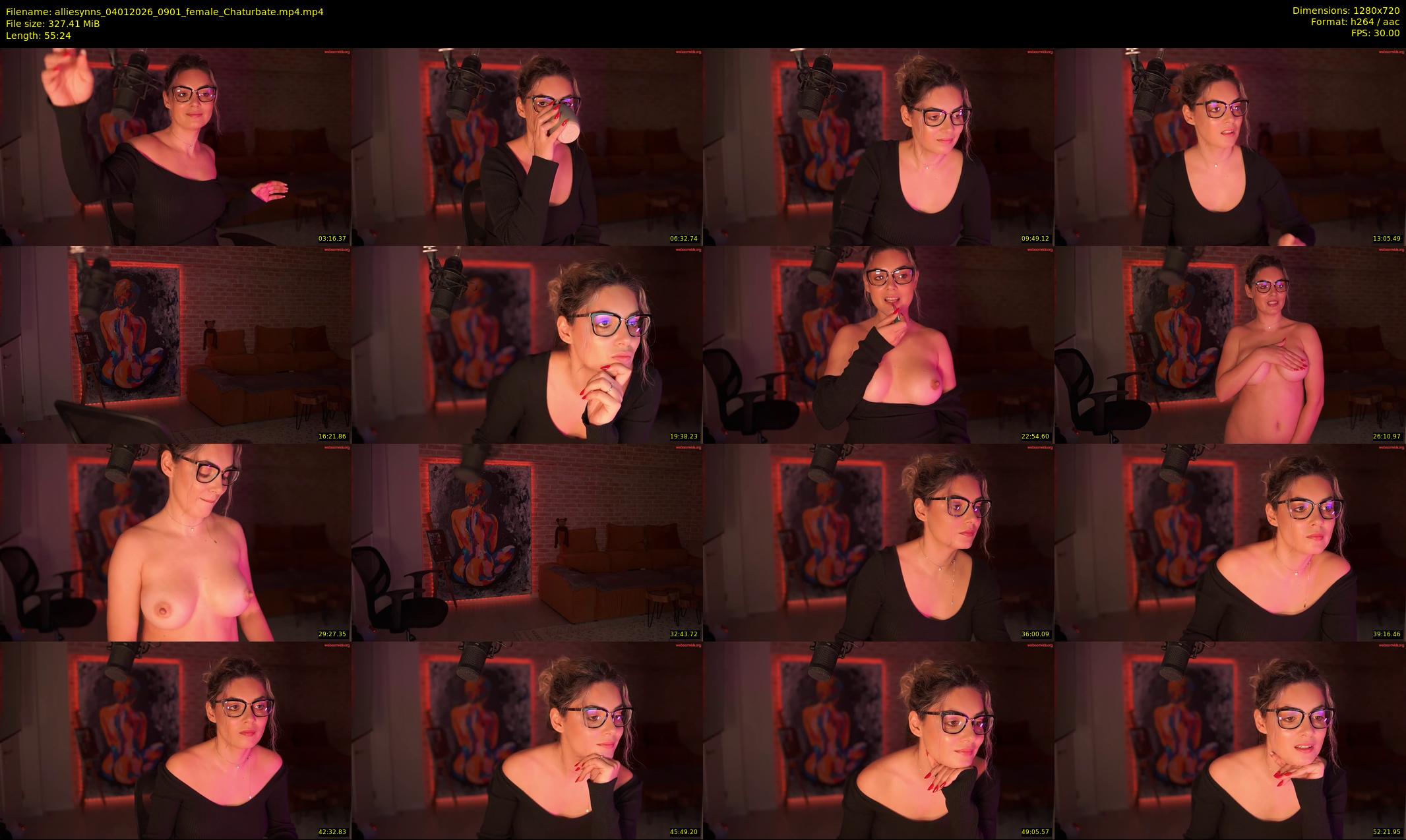alliesynns — 56 minute Chaturbate female cam show recording, 720p, Jan 4, 2026