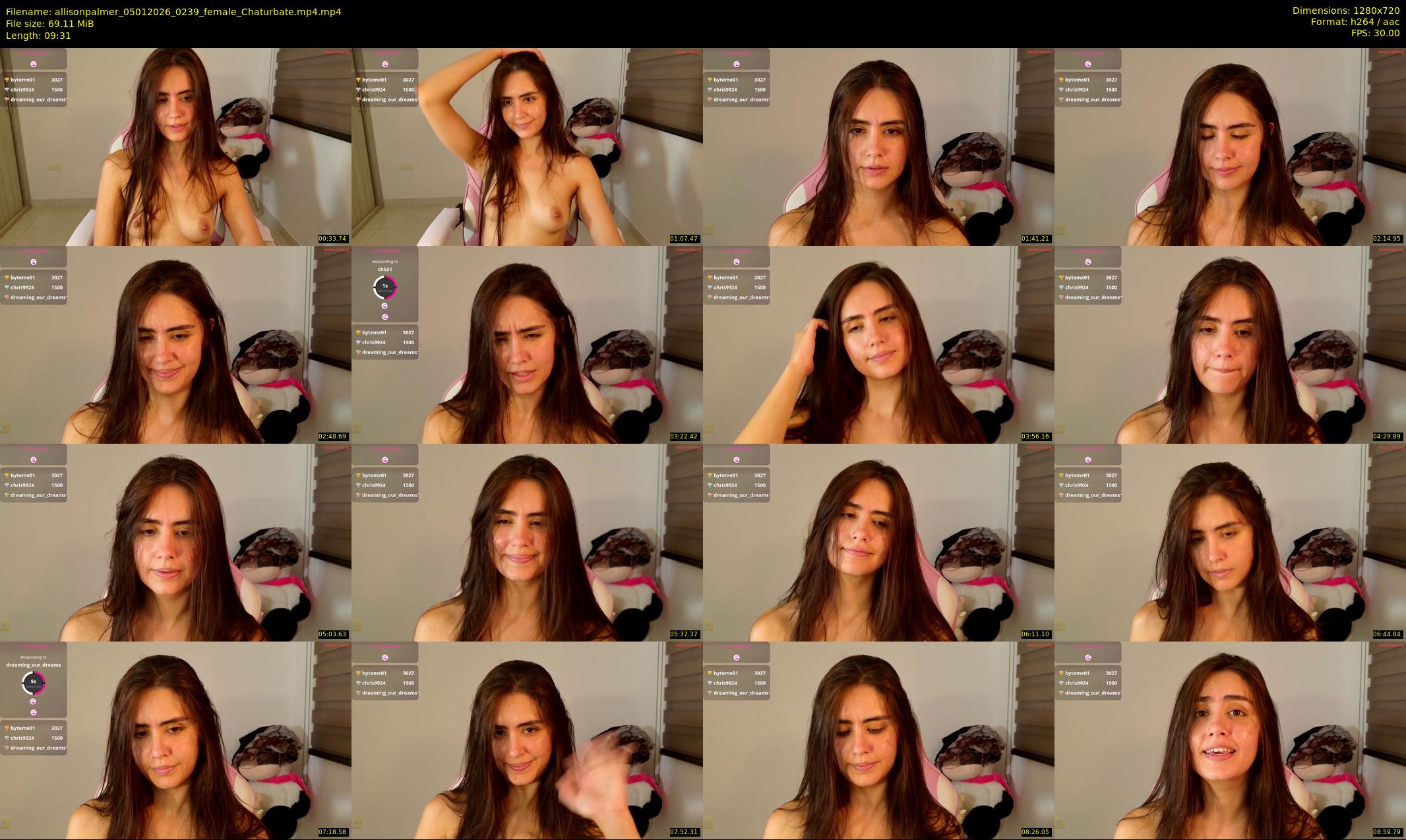 allisonpalmer — 10 minute Chaturbate female cam show recording, 720p, Jan 5, 2026