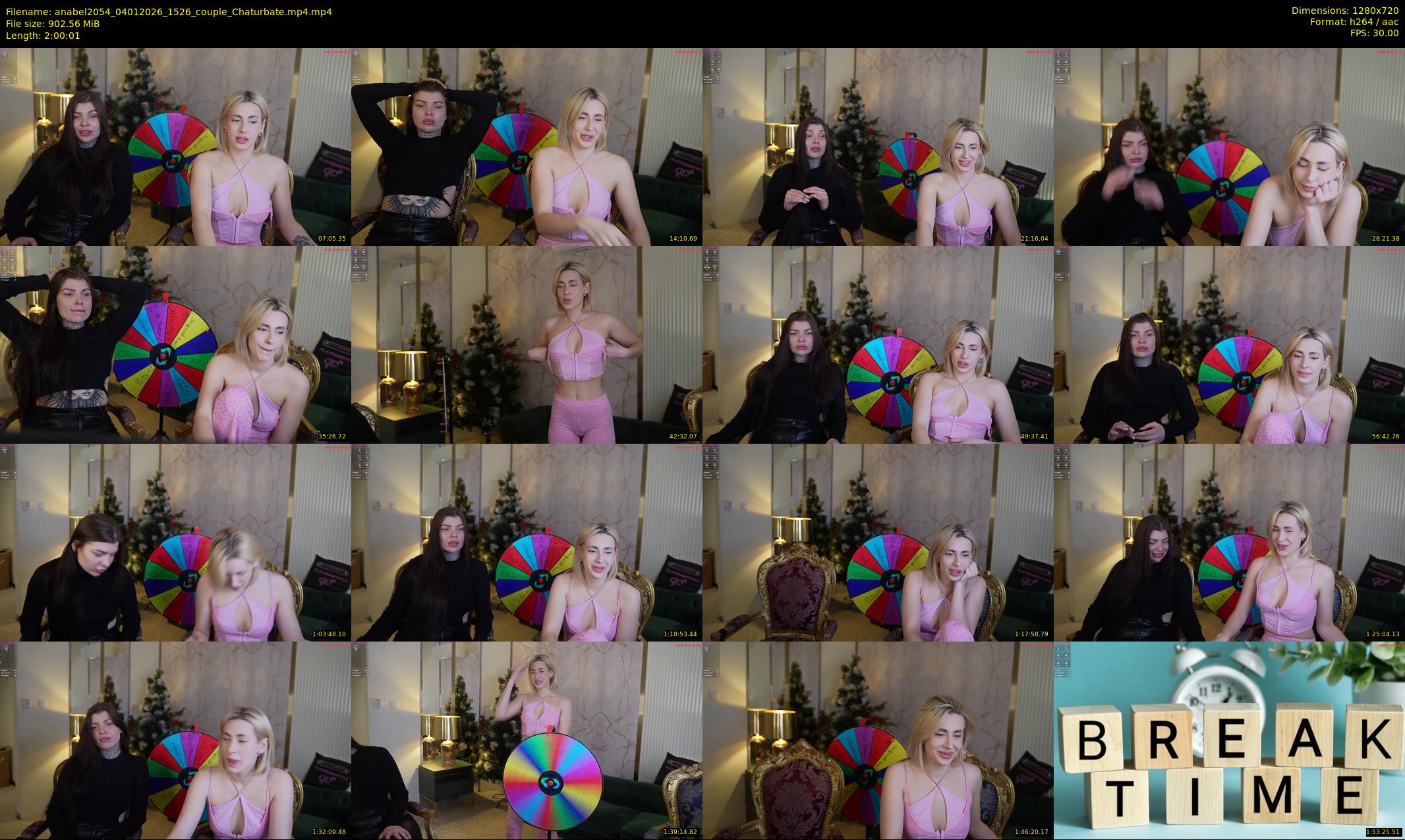 anabel2054 — 121 minute Chaturbate female cam show recording, 720p, Jan 4, 2026