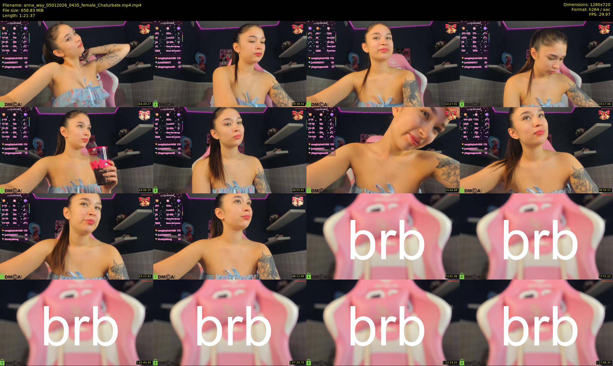anna_way — 82 minute Chaturbate female cam show recording, 720p, Jan 5, 2026