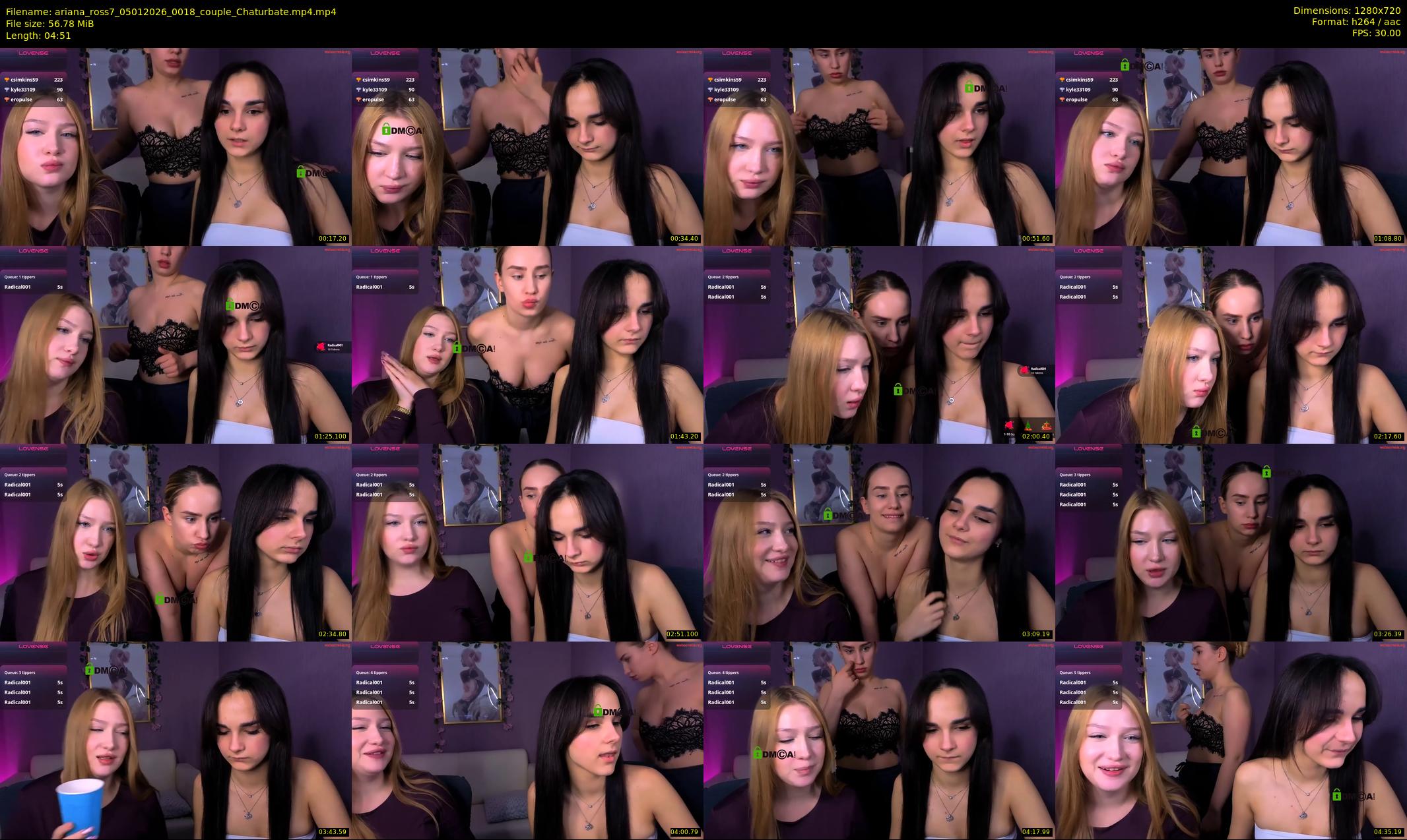 ariana_ross7 — 5 minute Chaturbate couple cam show recording, 720p, Jan 5, 2026