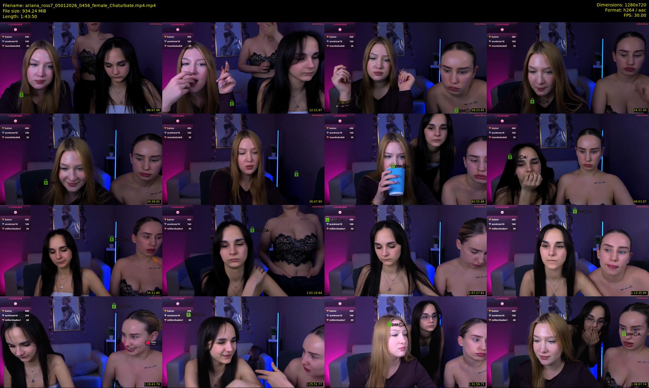 ariana_ross7 — 104 minute Chaturbate couple cam show recording, 720p, Jan 5, 2026