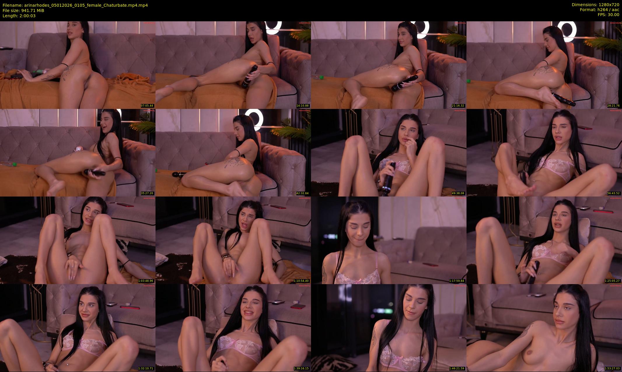 arinarhodes — 121 minute Chaturbate female cam show recording, 720p, Jan 5, 2026