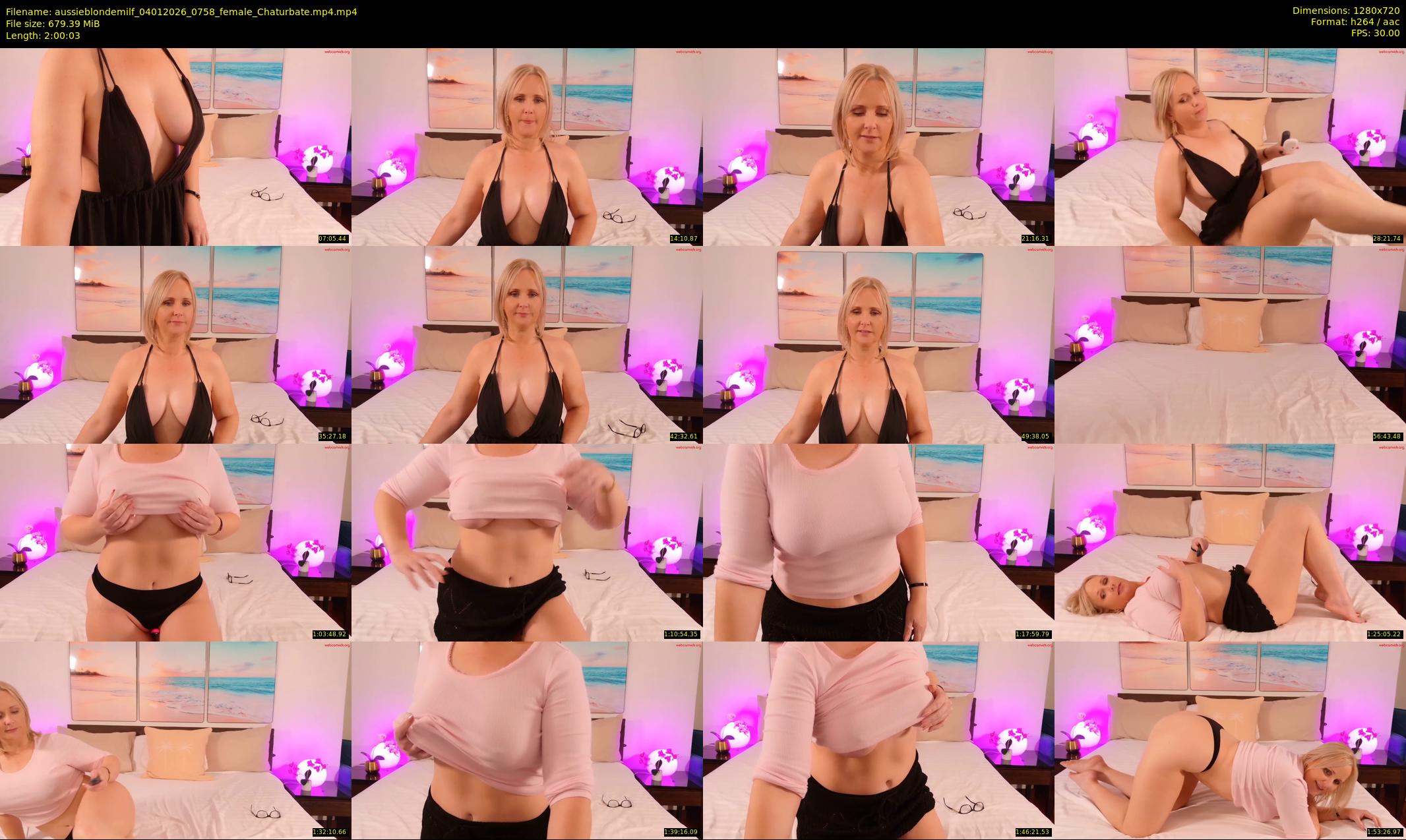 aussieblondemilf — 121 minute Chaturbate female cam show recording, 720p, Jan 4, 2026