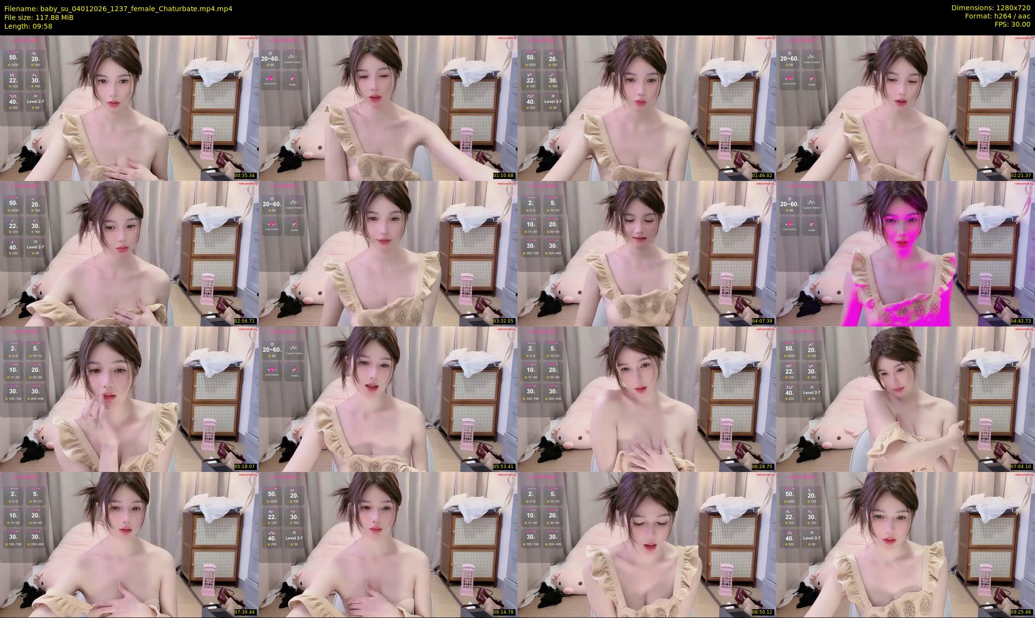 baby_su — 10 minute Chaturbate female cam show recording, 720p, Jan 4, 2026