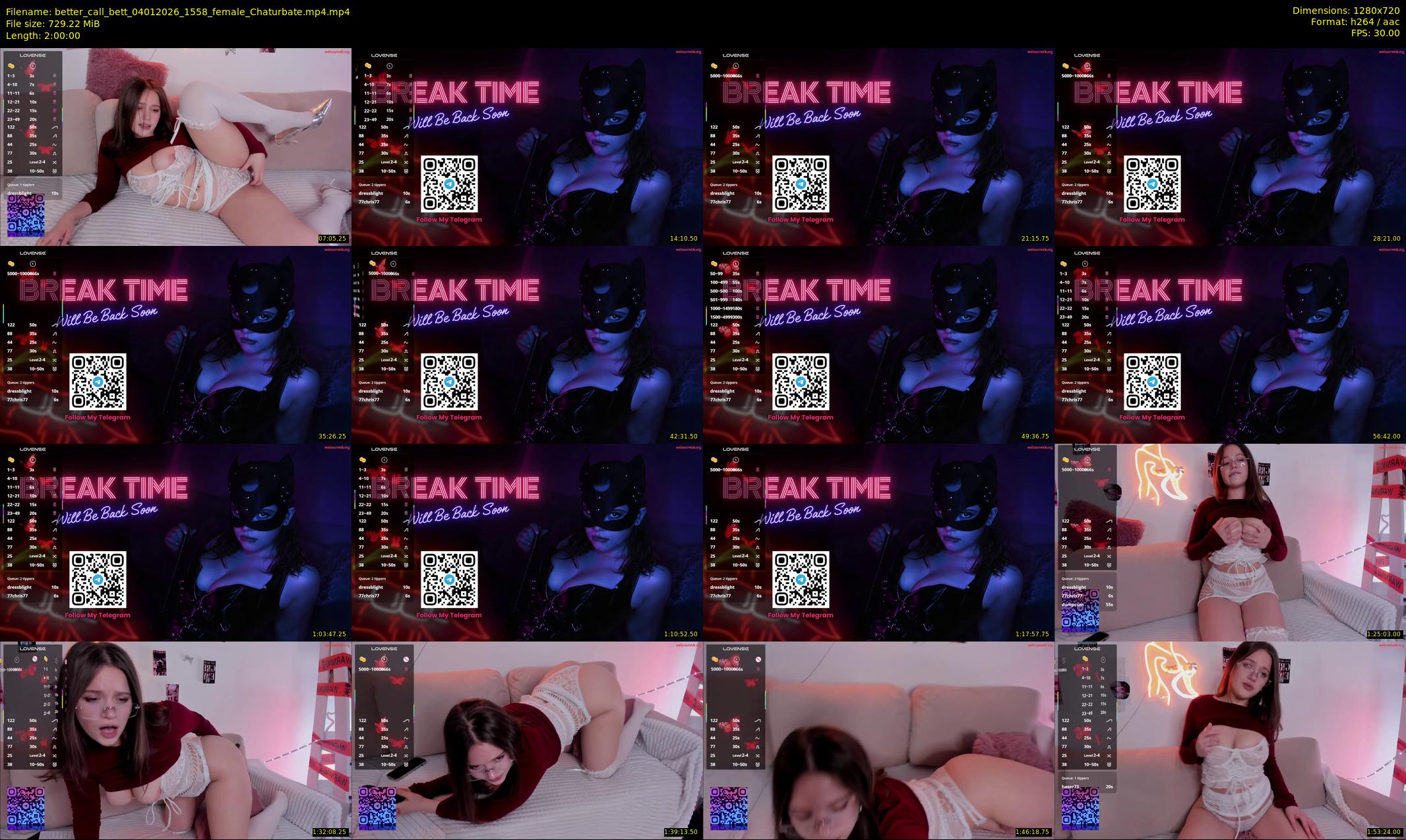 better_call_bett — 120 minute Chaturbate female cam show recording, 720p, Jan 4, 2026
