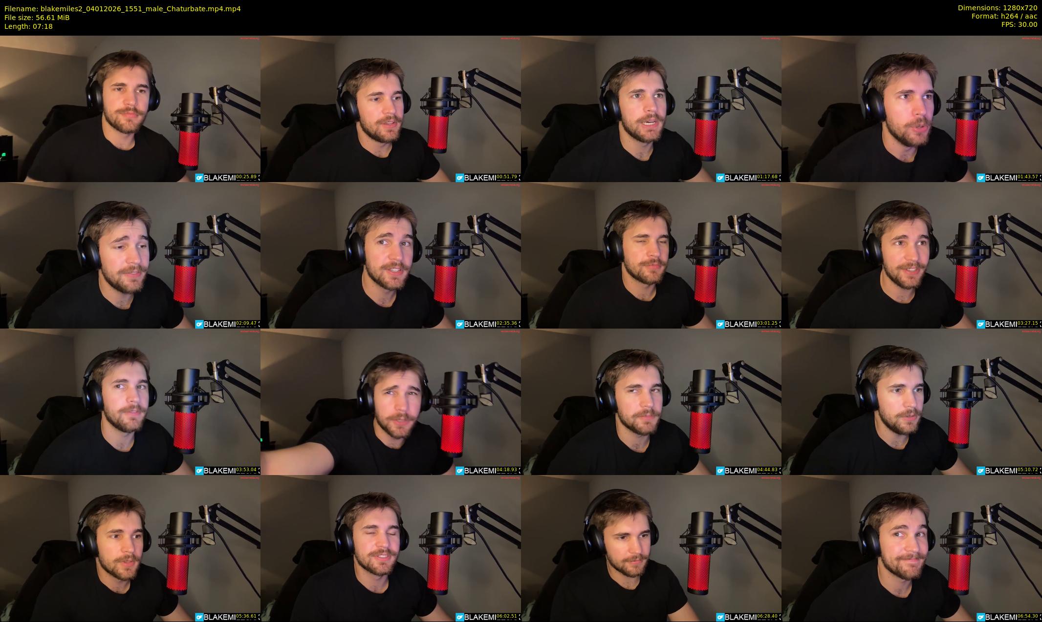 blakemiles2 — 8 minute Chaturbate male cam show recording, 720p, Jan 4, 2026