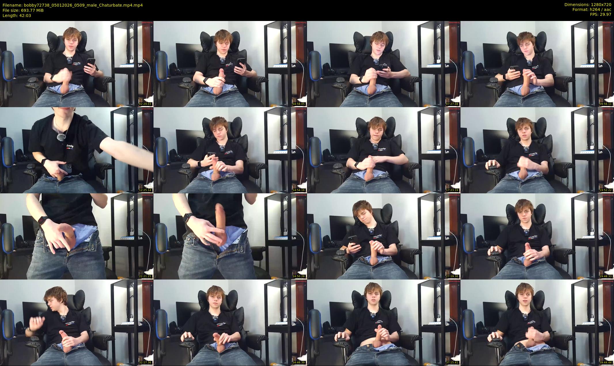 bobby72738 — 43 minute Chaturbate male cam show recording, 720p, Jan 5, 2026