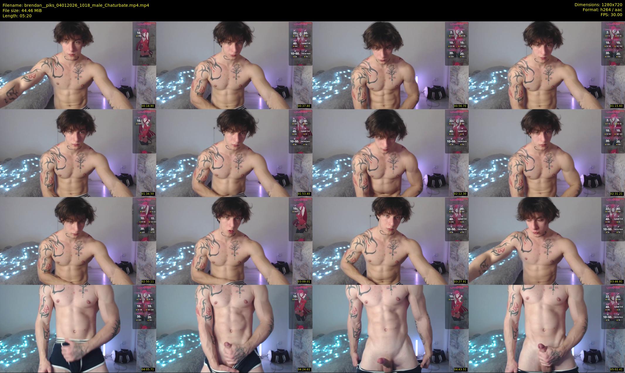brendan__piks — 6 minute Chaturbate male cam show recording, 720p, Jan 4, 2026