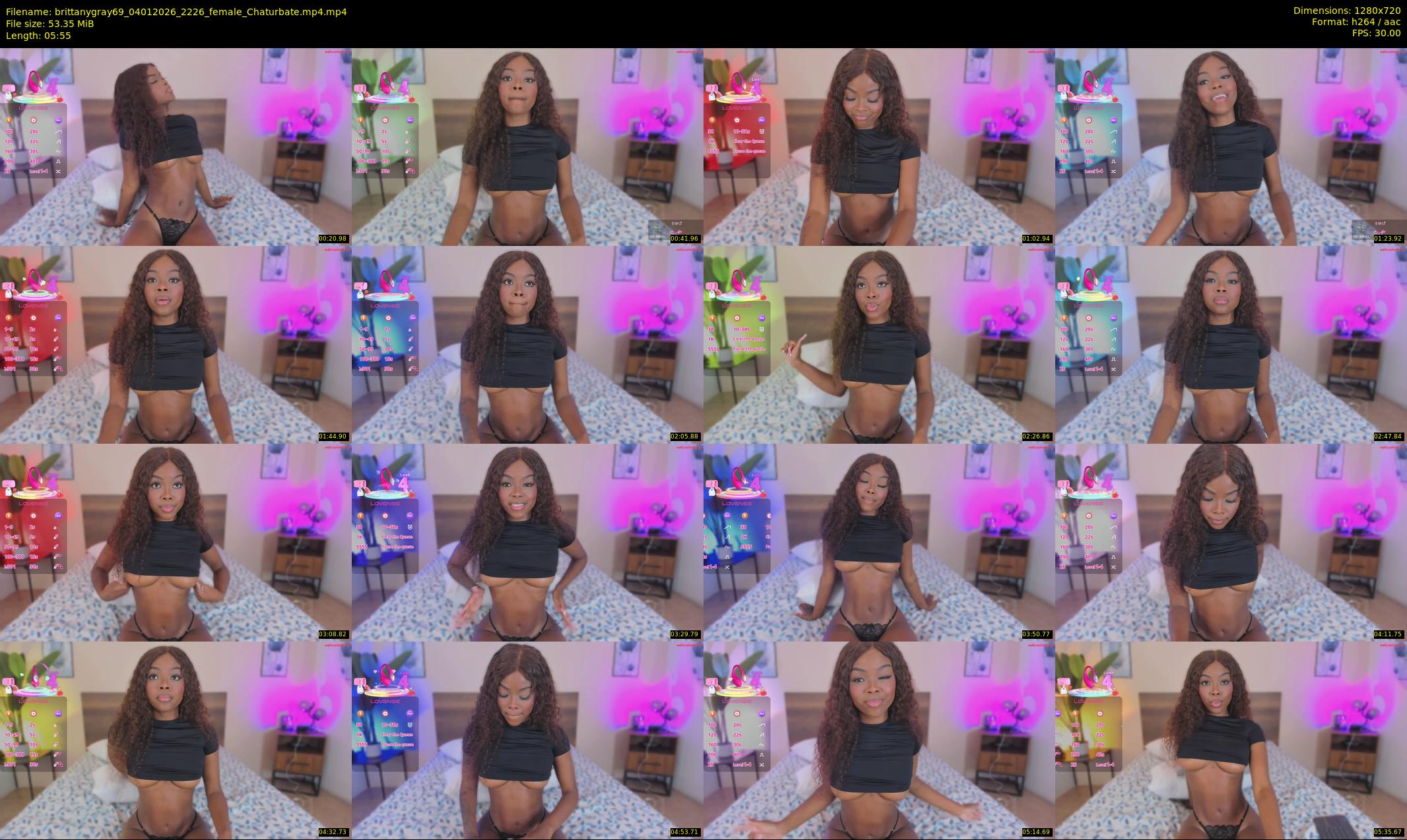 brittanygray69 — 6 minute Chaturbate female cam show recording, 720p, Jan 4, 2026