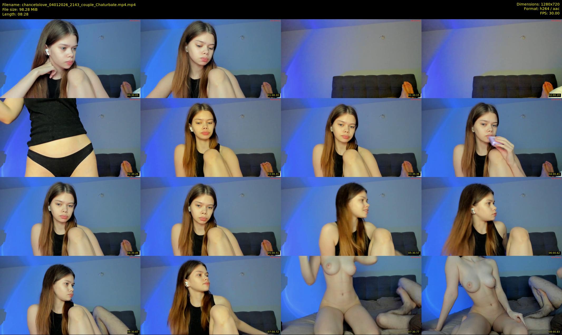 chancetolove — 9 minute Chaturbate couple cam show recording, 720p, Jan 4, 2026