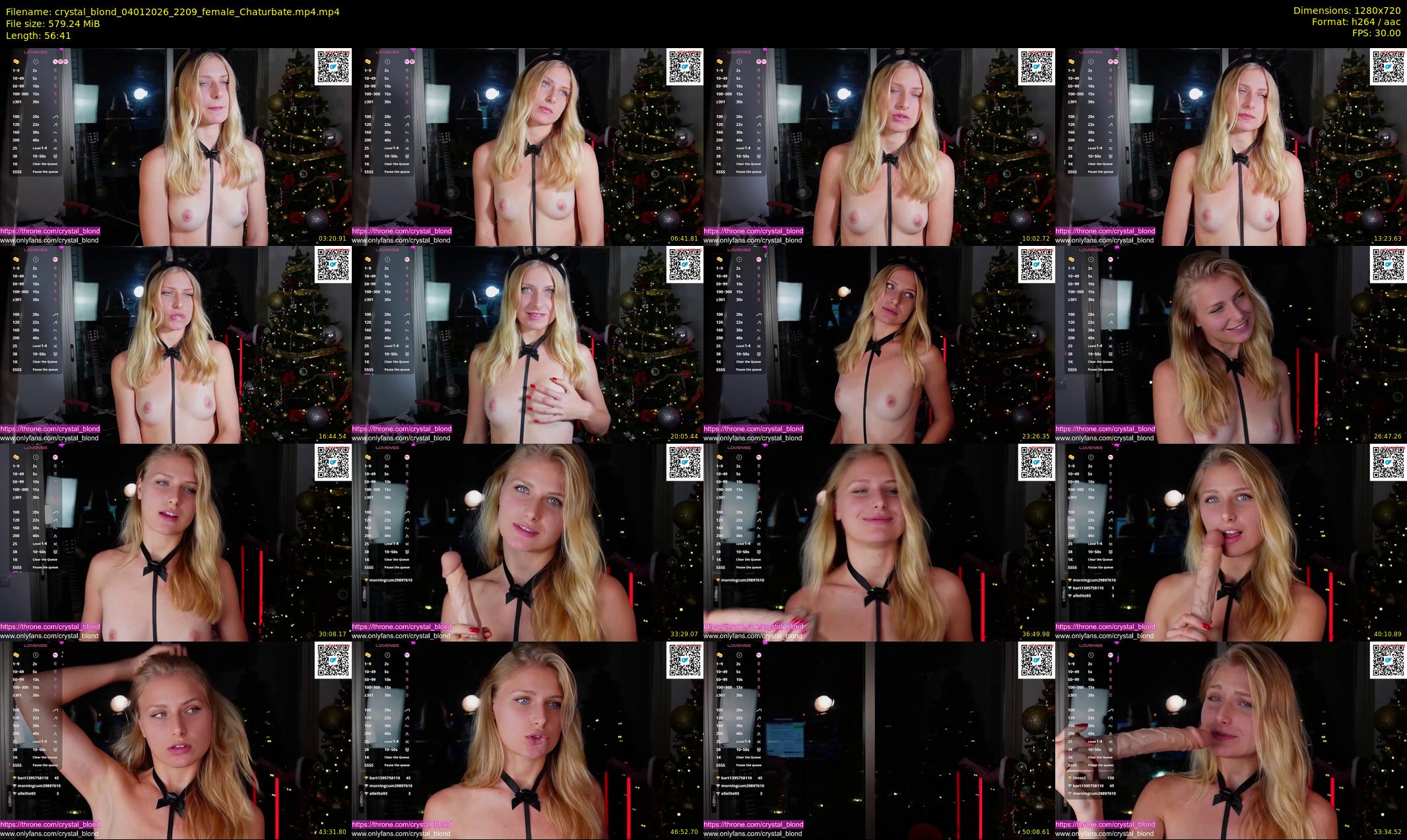 crystal_blond — 57 minute Chaturbate female cam show recording, 720p, Jan 4, 2026
