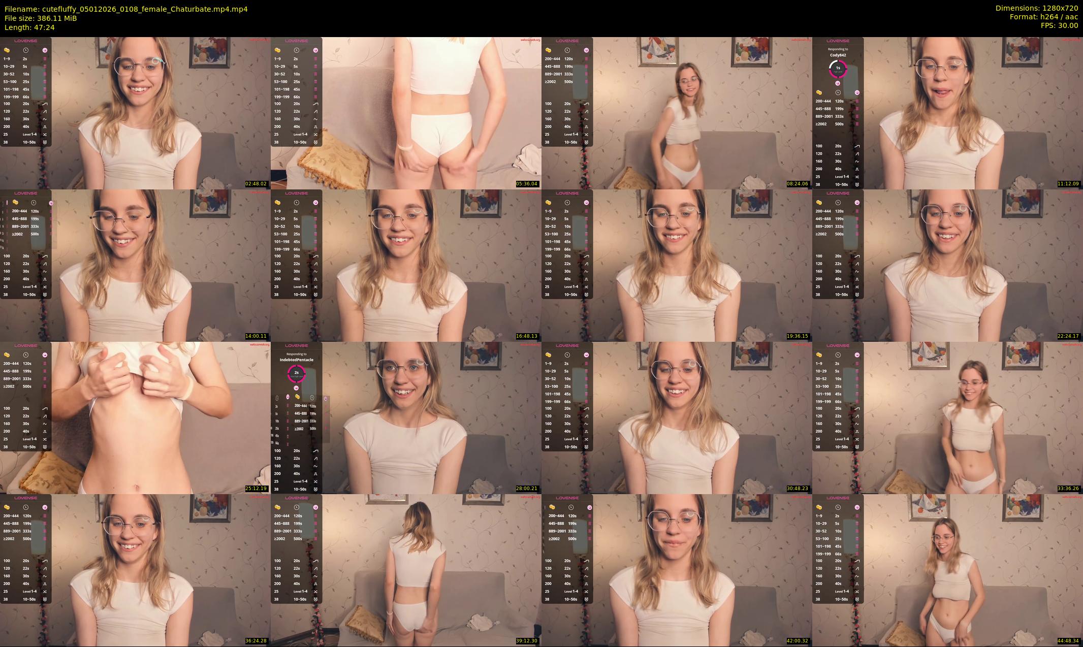 cutefluffy — 48 minute Chaturbate female cam show recording, 720p, Jan 5, 2026