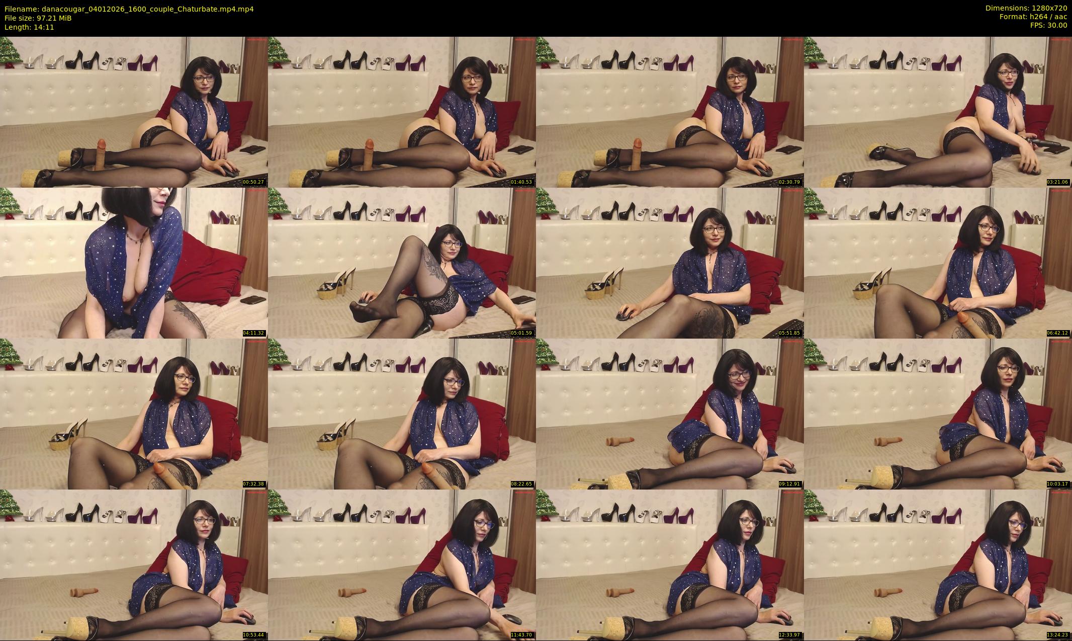 danacougar — 15 minute Chaturbate female cam show recording, 720p, Jan 4, 2026