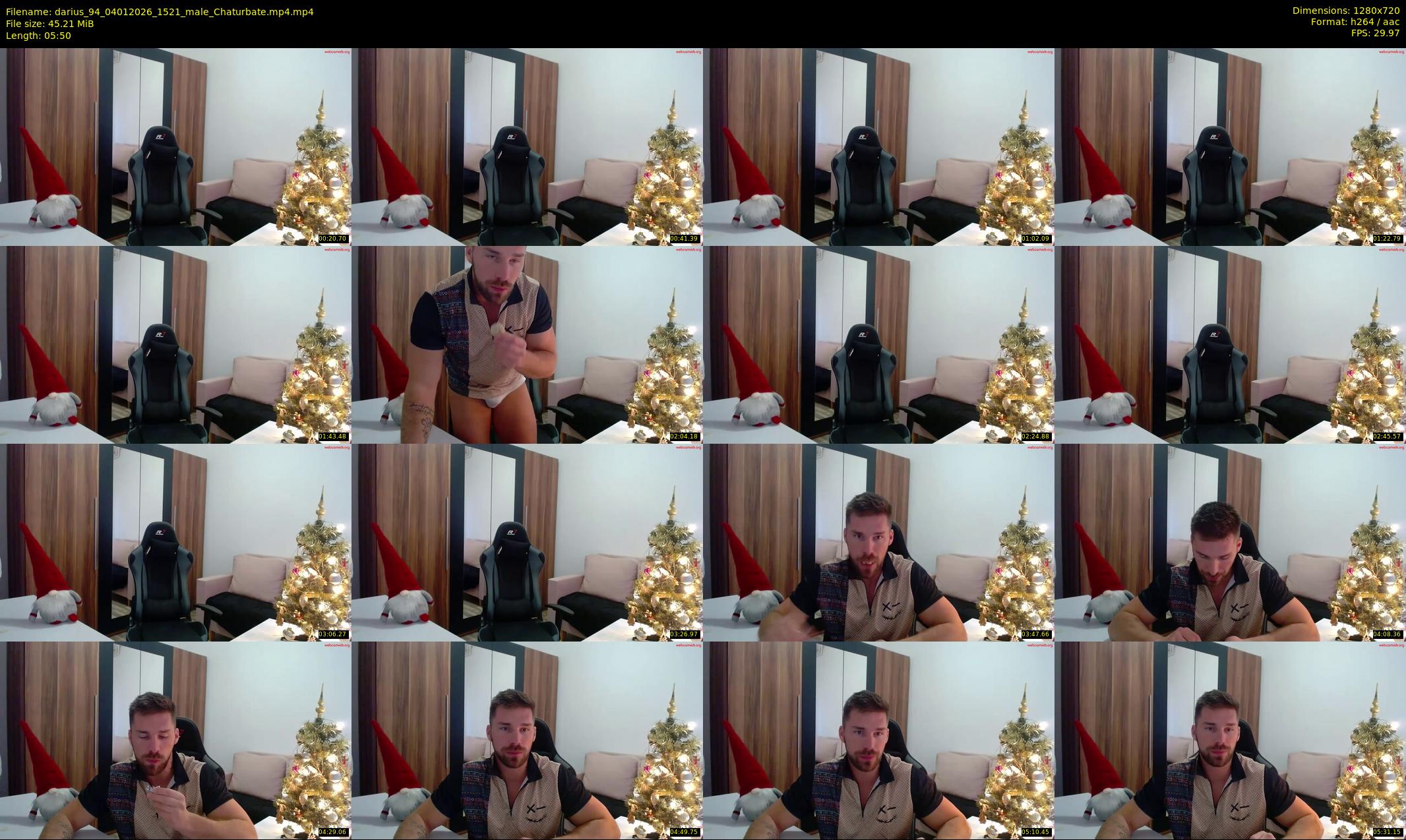 darius_94 — 6 minute Chaturbate male cam show recording, 720p, Jan 4, 2026