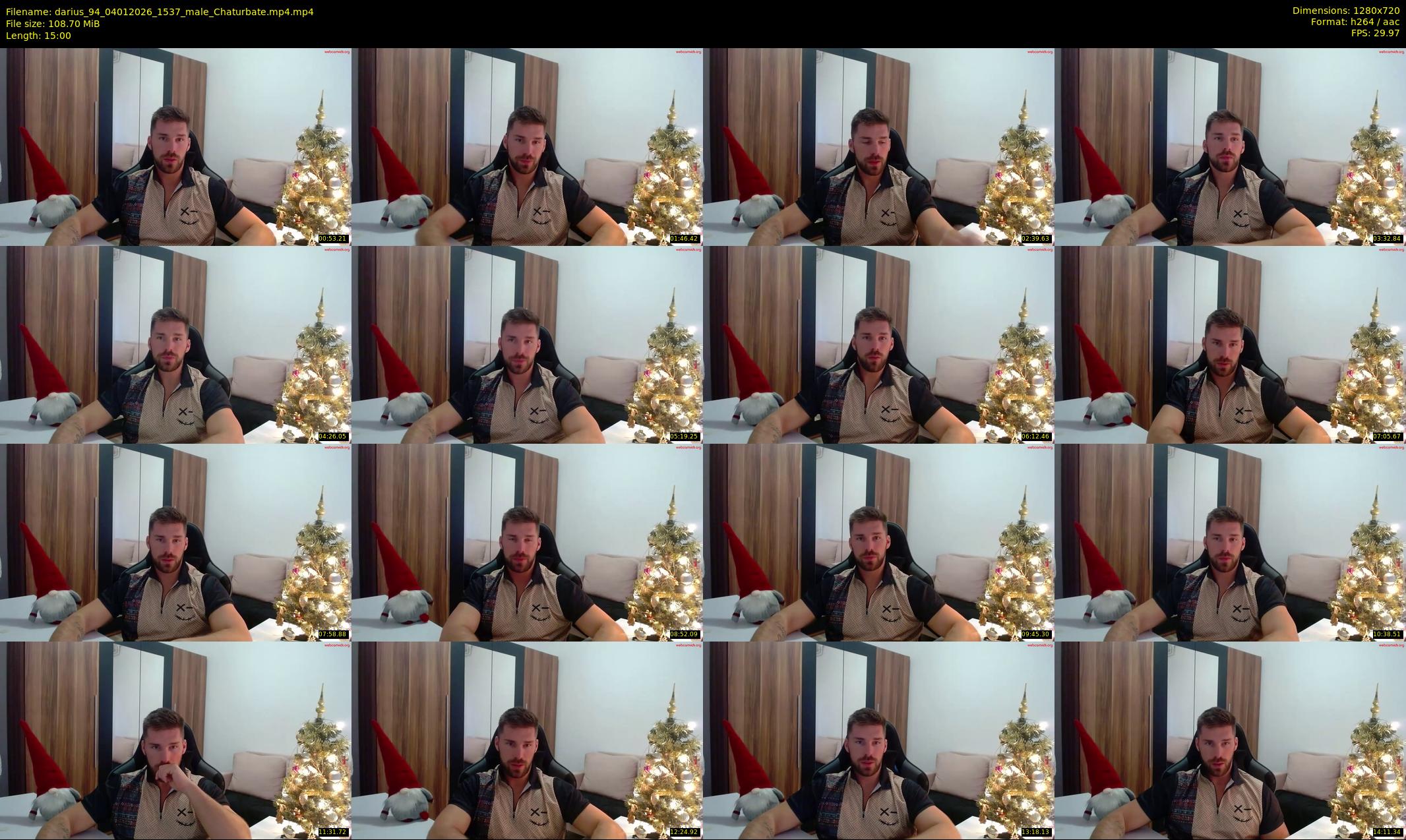 darius_94 — 15 minute Chaturbate male cam show recording, 720p, Jan 4, 2026