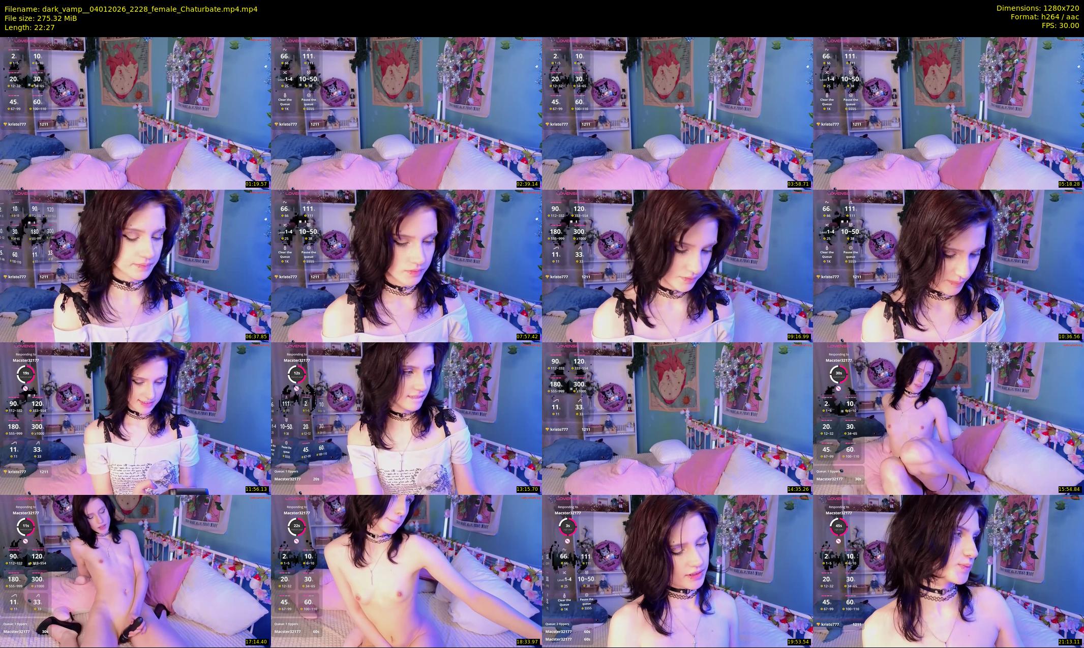 dark_vamp_ — 23 minute Chaturbate female cam show recording, 720p, Jan 4, 2026