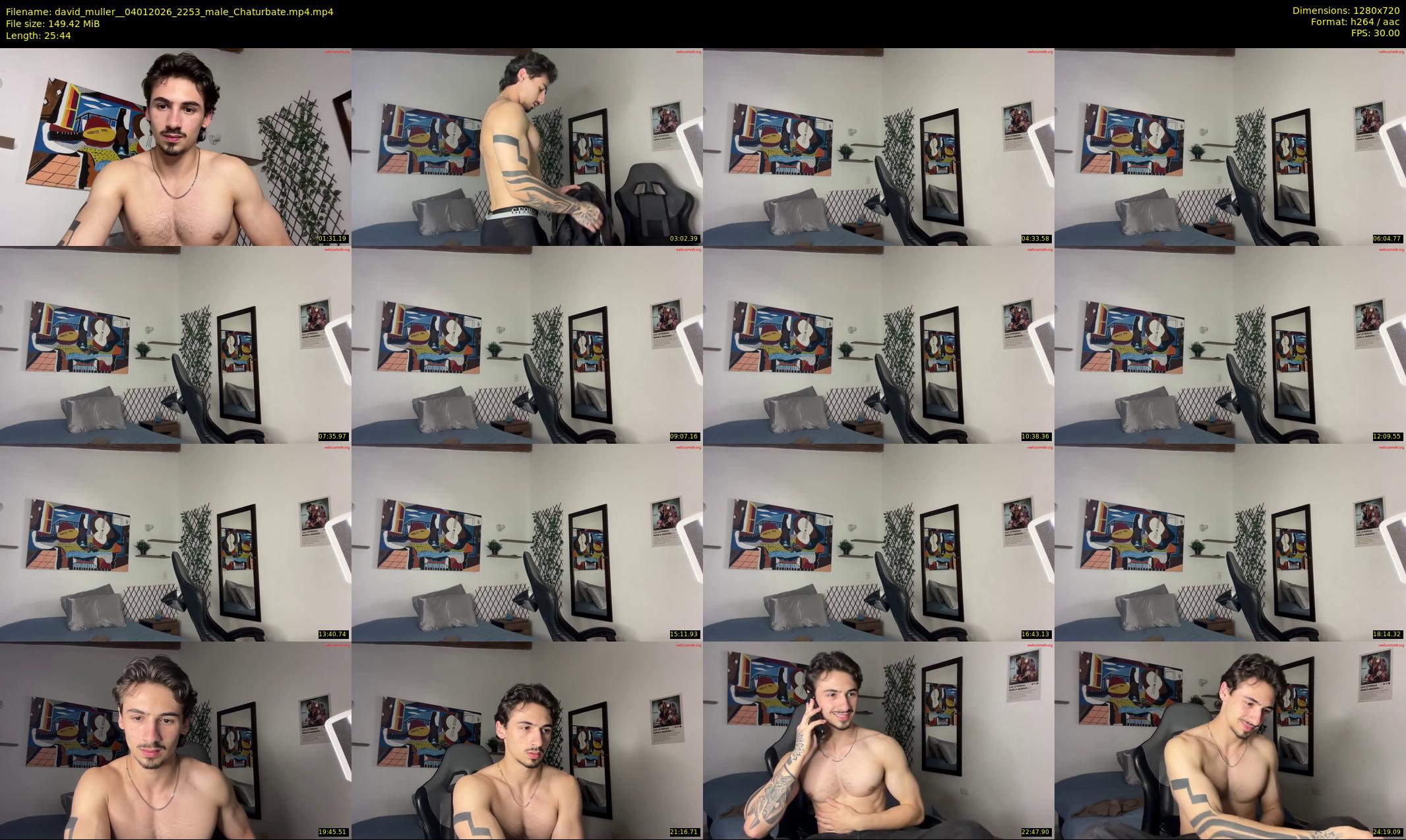 david_muller_ — 26 minute Chaturbate male cam show recording, 720p, Jan 4, 2026