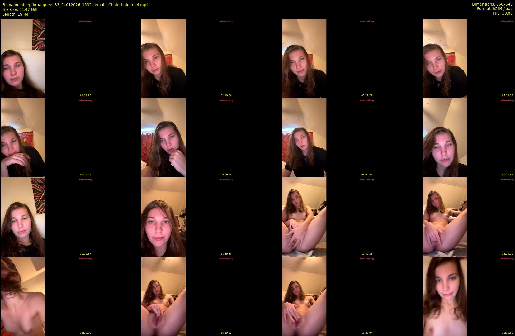 deepthroatqueen33 — 20 minute Chaturbate female cam show recording, 480p, Jan 4, 2026