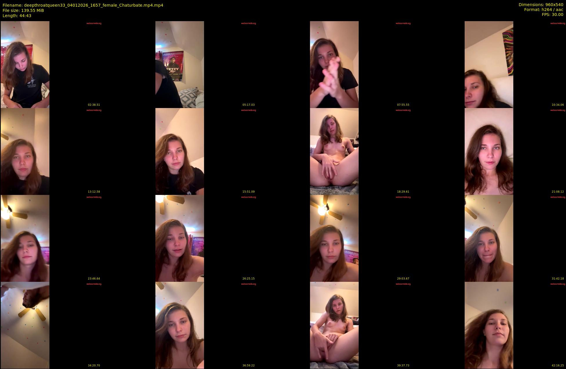 deepthroatqueen33 — 45 minute Chaturbate female cam show recording, 480p, Jan 4, 2026