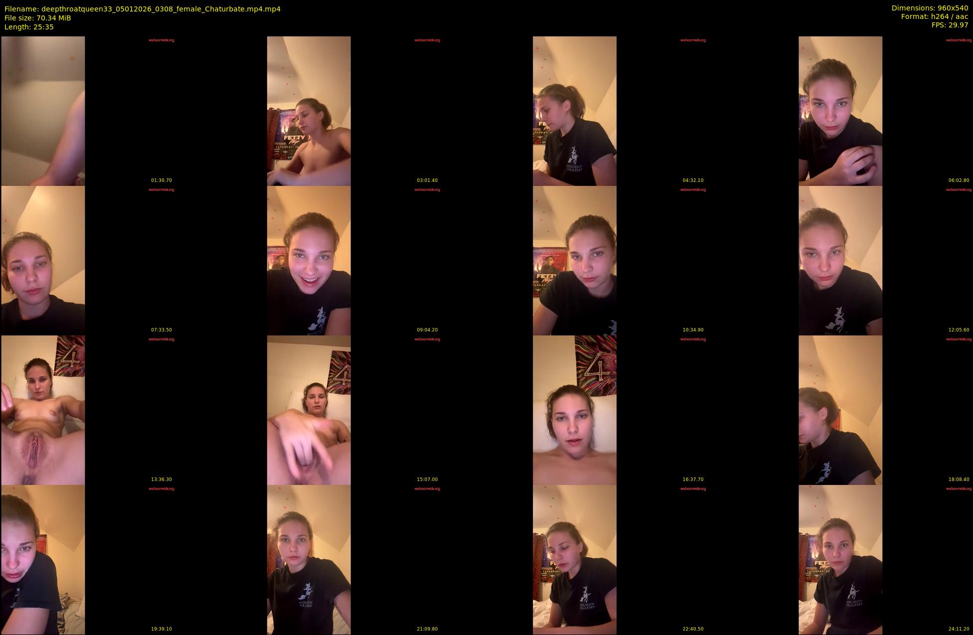 deepthroatqueen33 — 26 minute Chaturbate female cam show recording, 480p, Jan 5, 2026