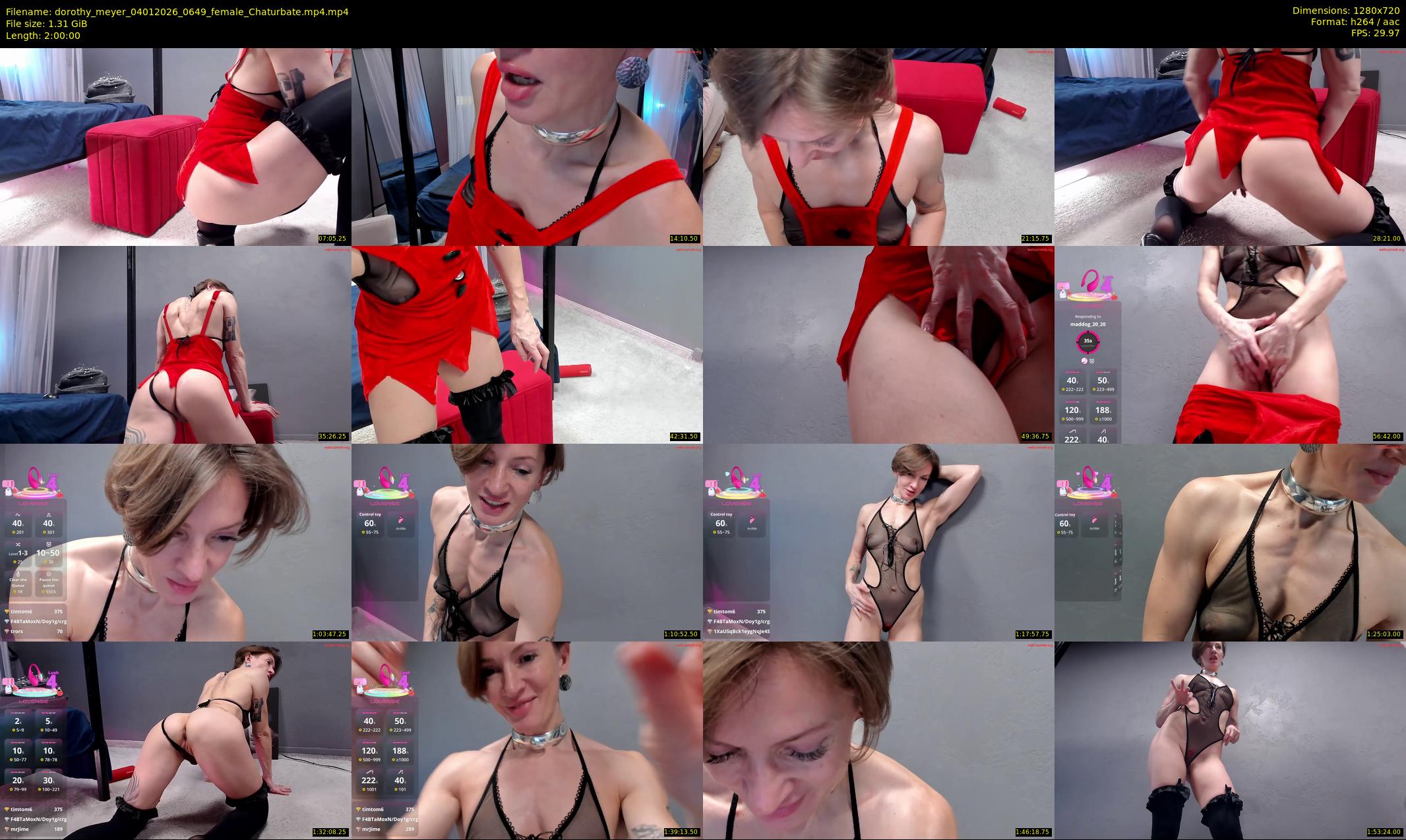 dorothy_meyer — 120 minute Chaturbate female cam show recording, 720p, Jan 4, 2026