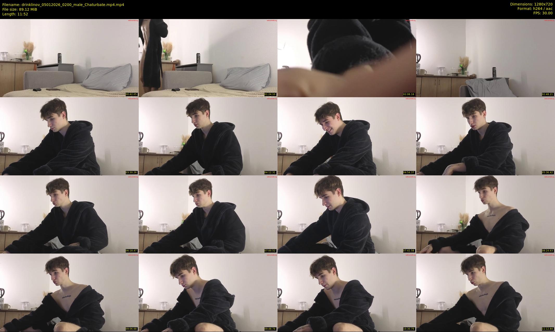 drinklinov — 12 minute Chaturbate male cam show recording, 720p, Jan 5, 2026
