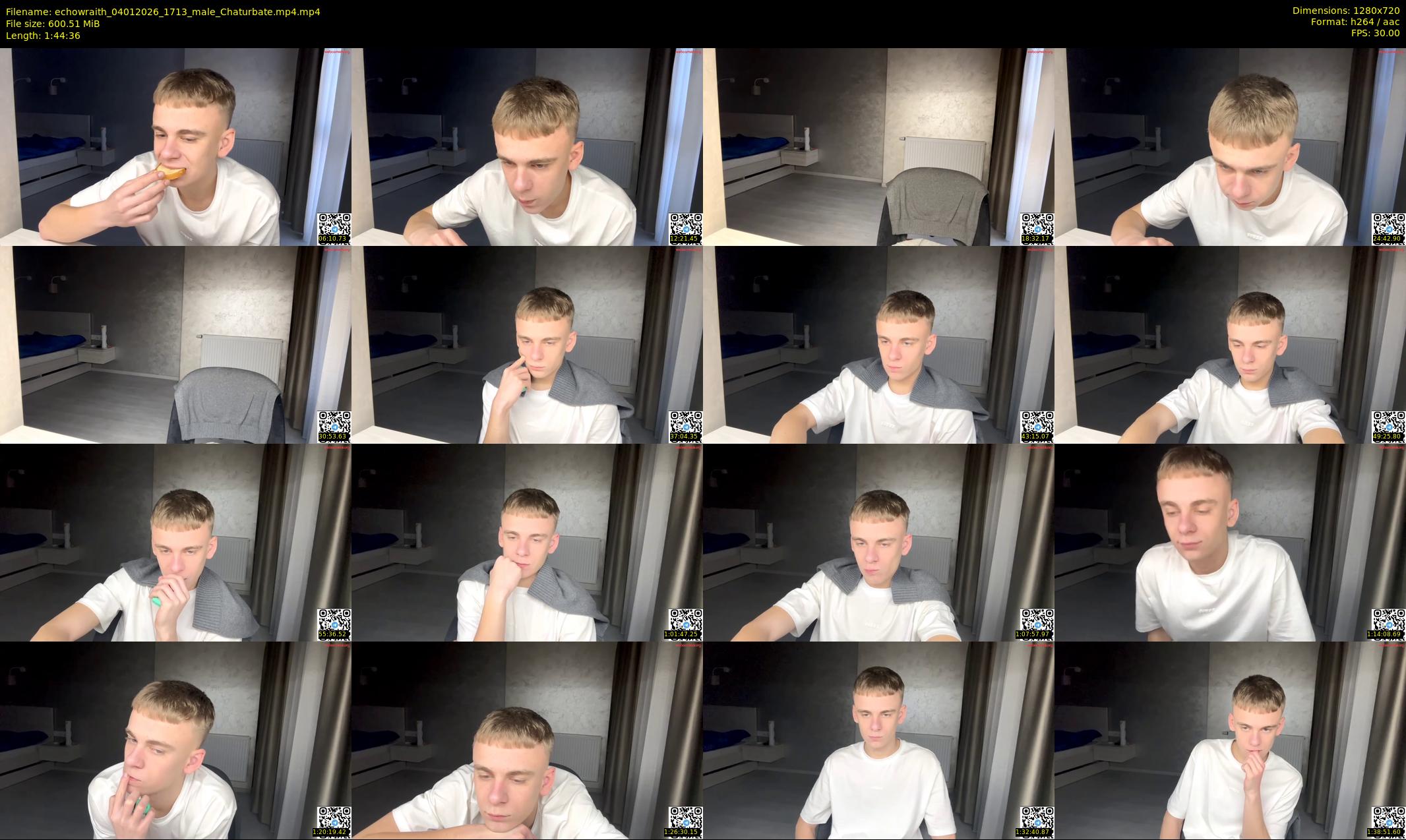 echowraith — 105 minute Chaturbate male cam show recording, 720p, Jan 4, 2026