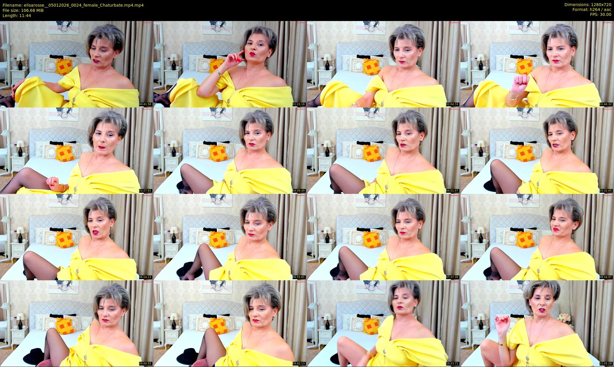 elisarosse_ — 12 minute Chaturbate female cam show recording, 720p, Jan 5, 2026