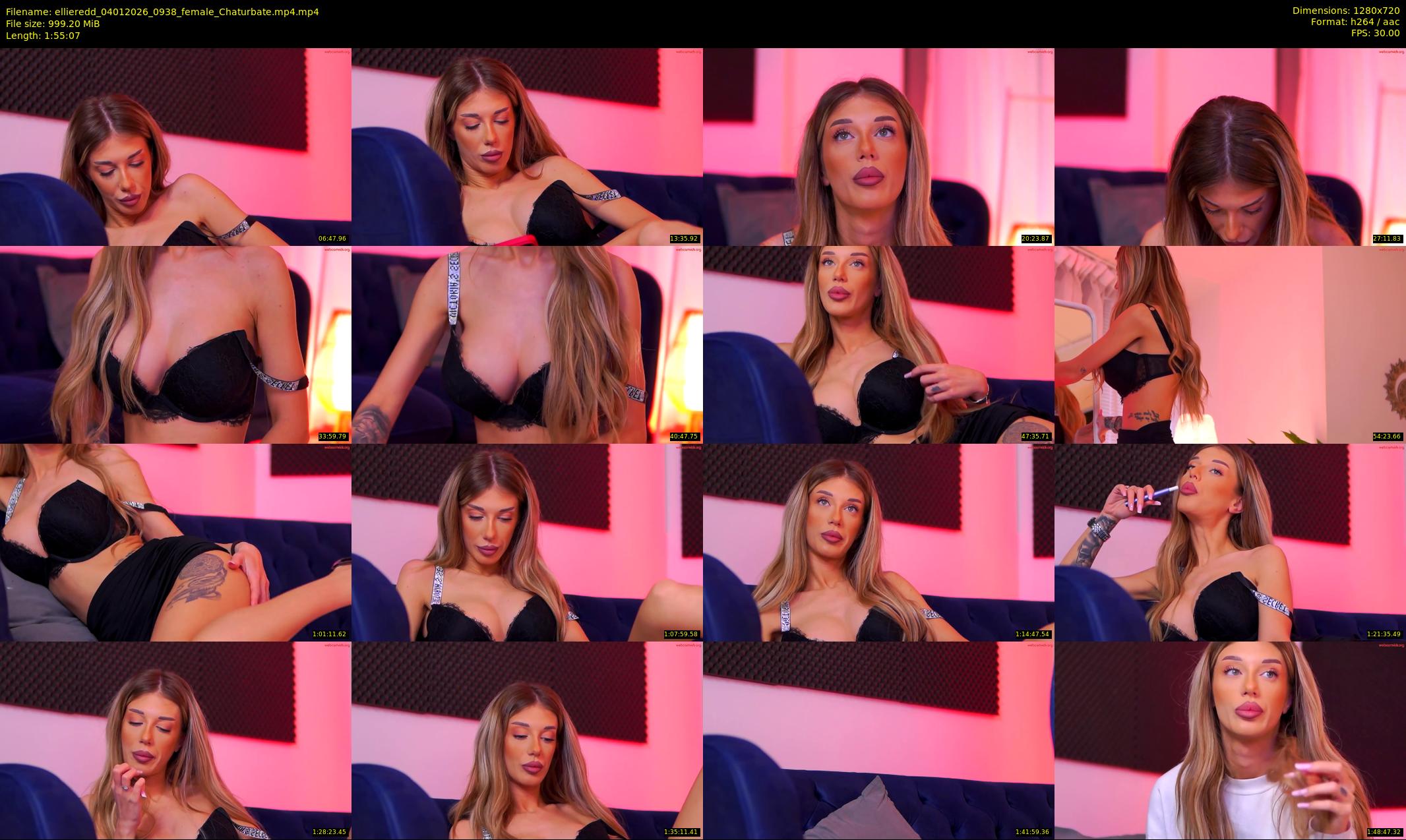 ellieredd — 116 minute Chaturbate female cam show recording, 720p, Jan 4, 2026