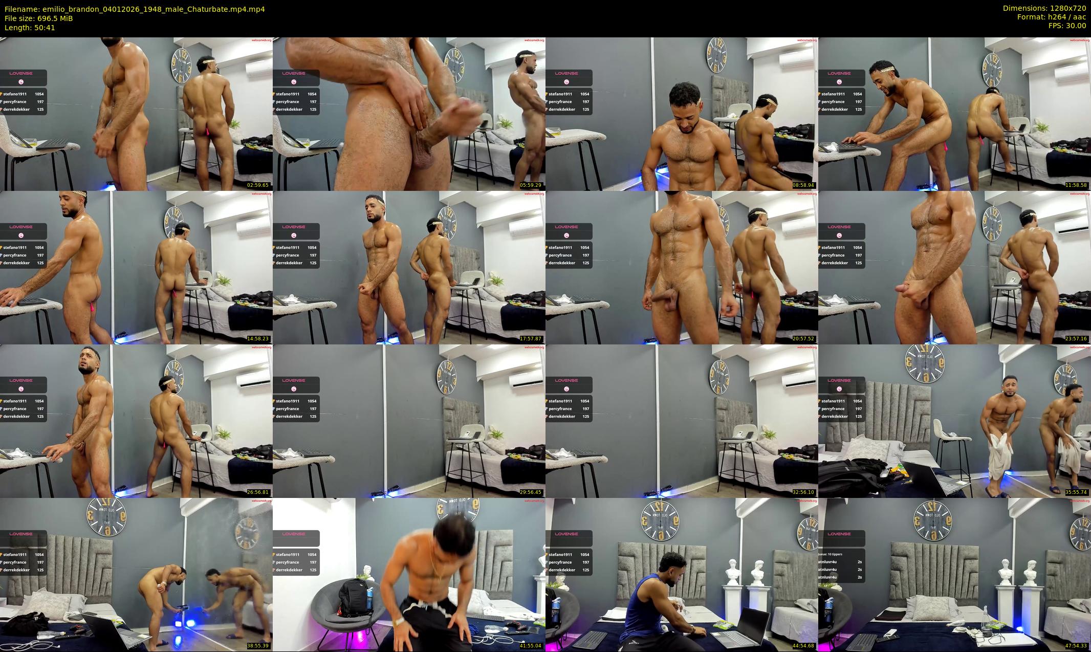 emilio_brandon — 51 minute Chaturbate male cam show recording, 720p, Jan 4, 2026