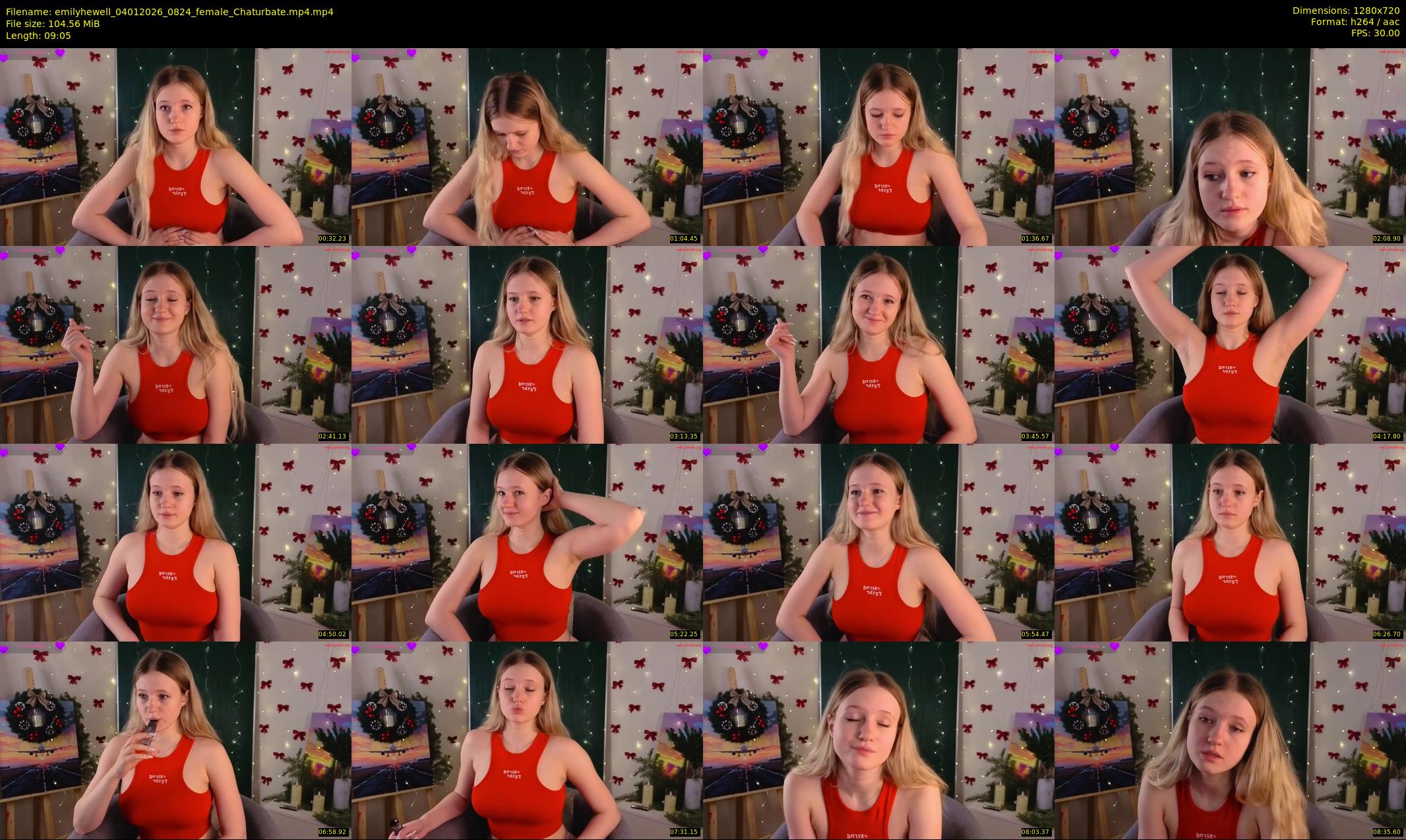 emilyhewell — 10 minute Chaturbate female cam show recording, 720p, Jan 4, 2026