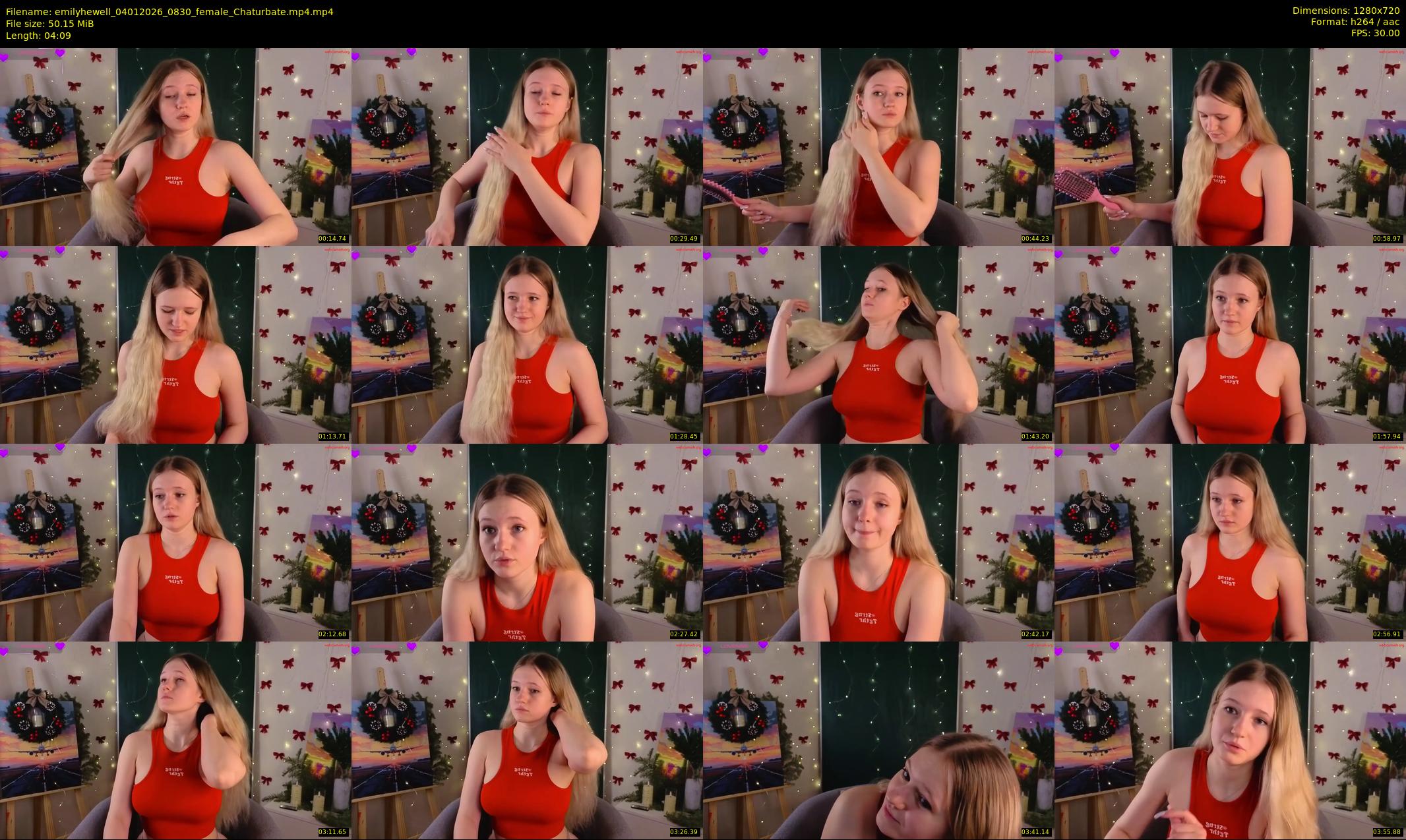 emilyhewell — 5 minute Chaturbate female cam show recording, 720p, Jan 4, 2026