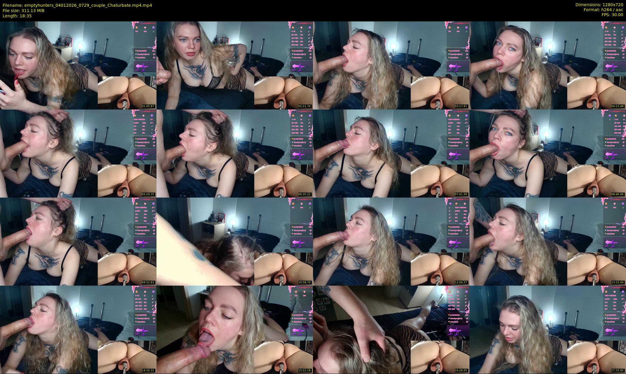 emptyhunters — 19 minute Chaturbate couple cam show recording, 720p, Jan 4, 2026