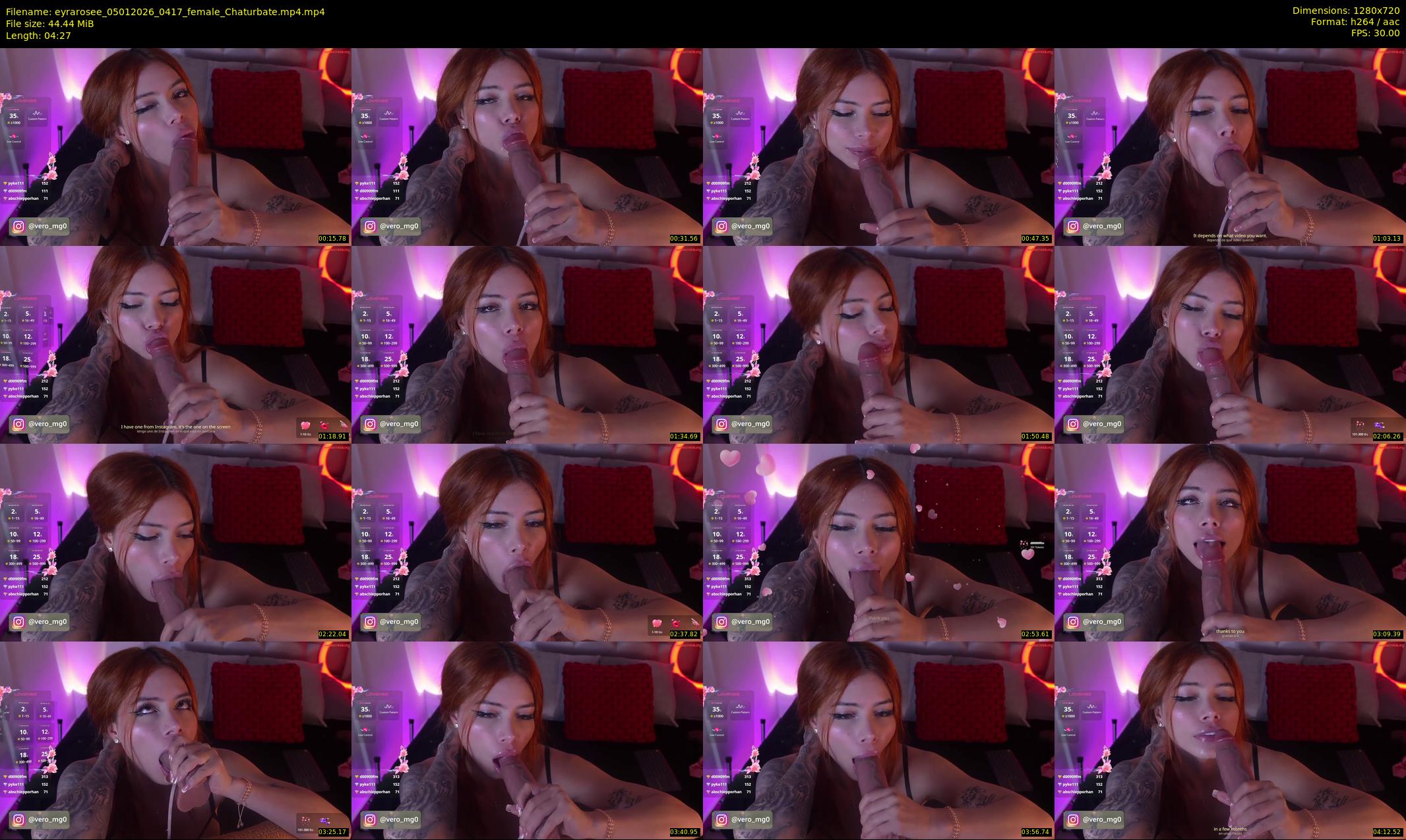 eyrarosee — 5 minute Chaturbate female cam show recording, 720p, Jan 5, 2026