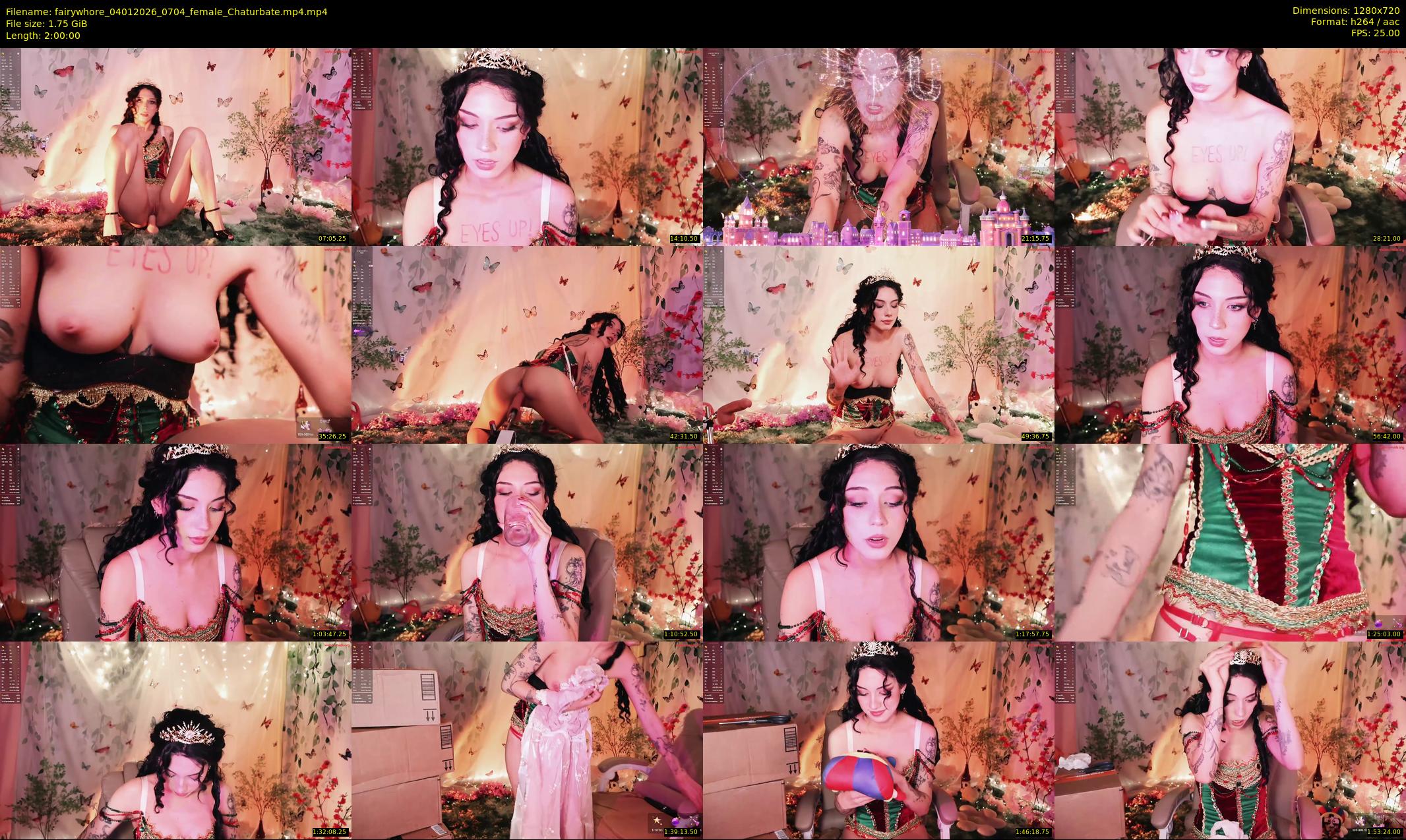 fairywhore — 120 minute Chaturbate female cam show recording, 720p, Jan 4, 2026