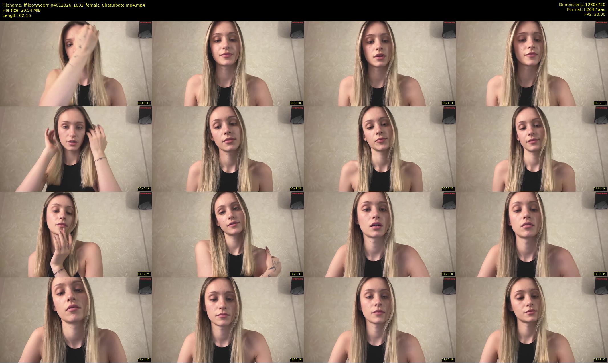 fflloowweerr — 3 minute Chaturbate couple cam show recording, 720p, Jan 4, 2026