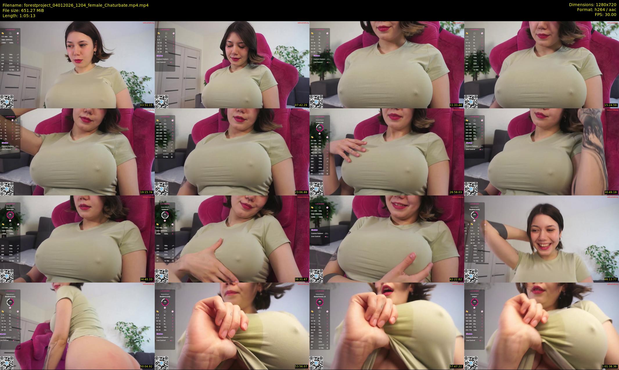 forestproject — 66 minute Chaturbate female cam show recording, 720p, Jan 4, 2026